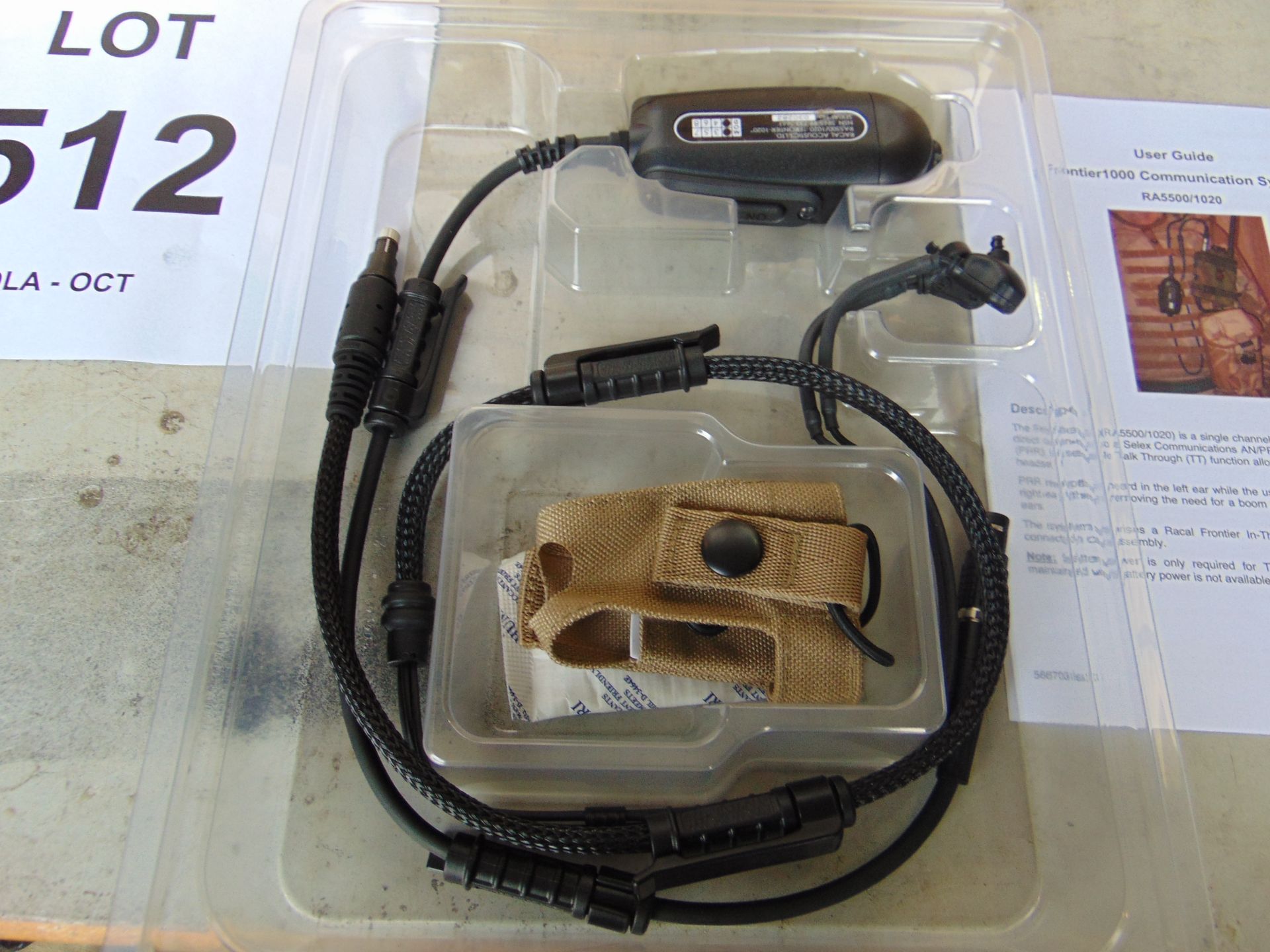 15 x New Unissued Frontier 1000 covert headset kits complete with pouch and instructions - Image 2 of 5