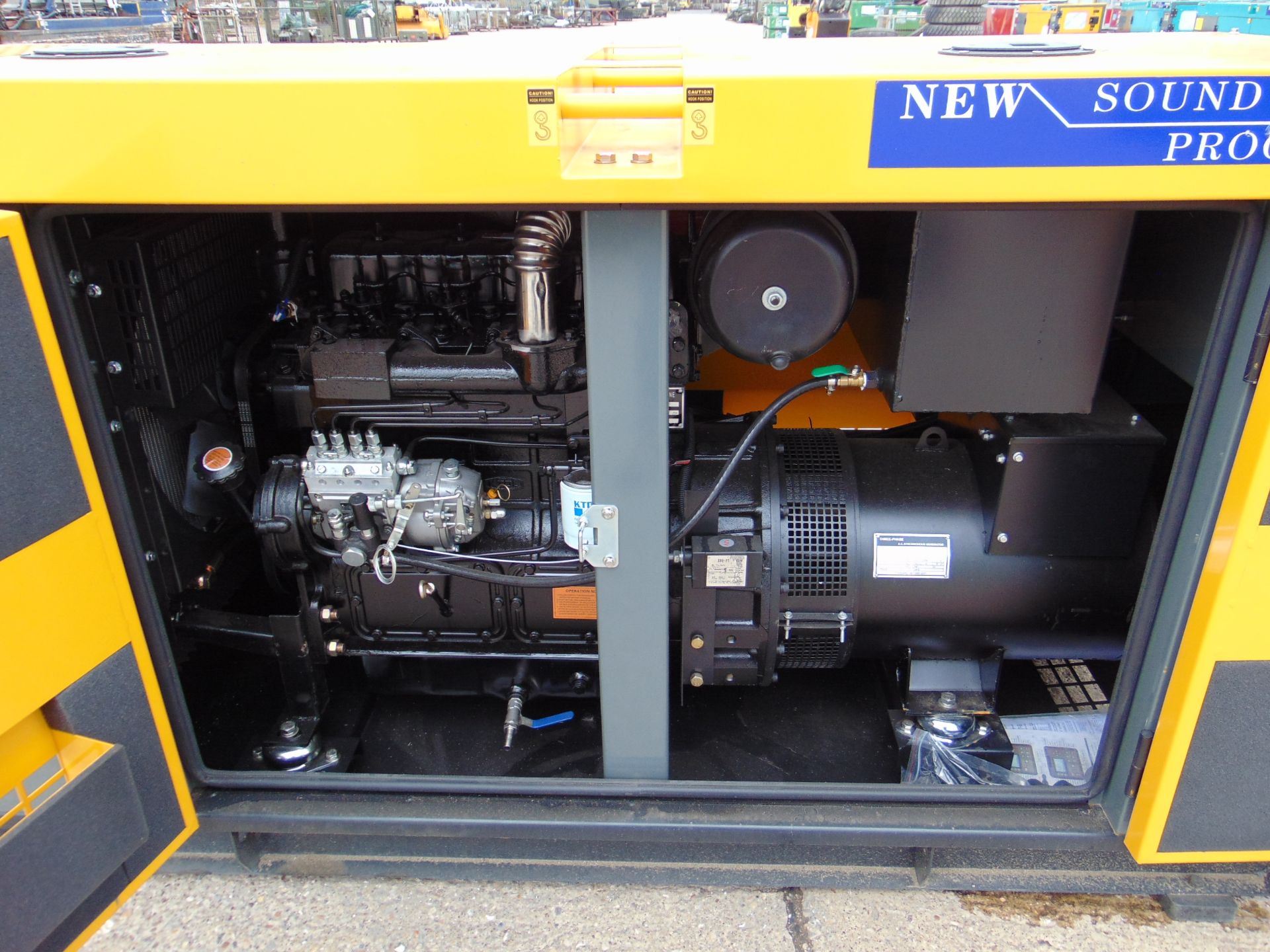 2022 UNISSUED 70 KVA 3 Phase Silent Diesel Generator Set - Image 10 of 17