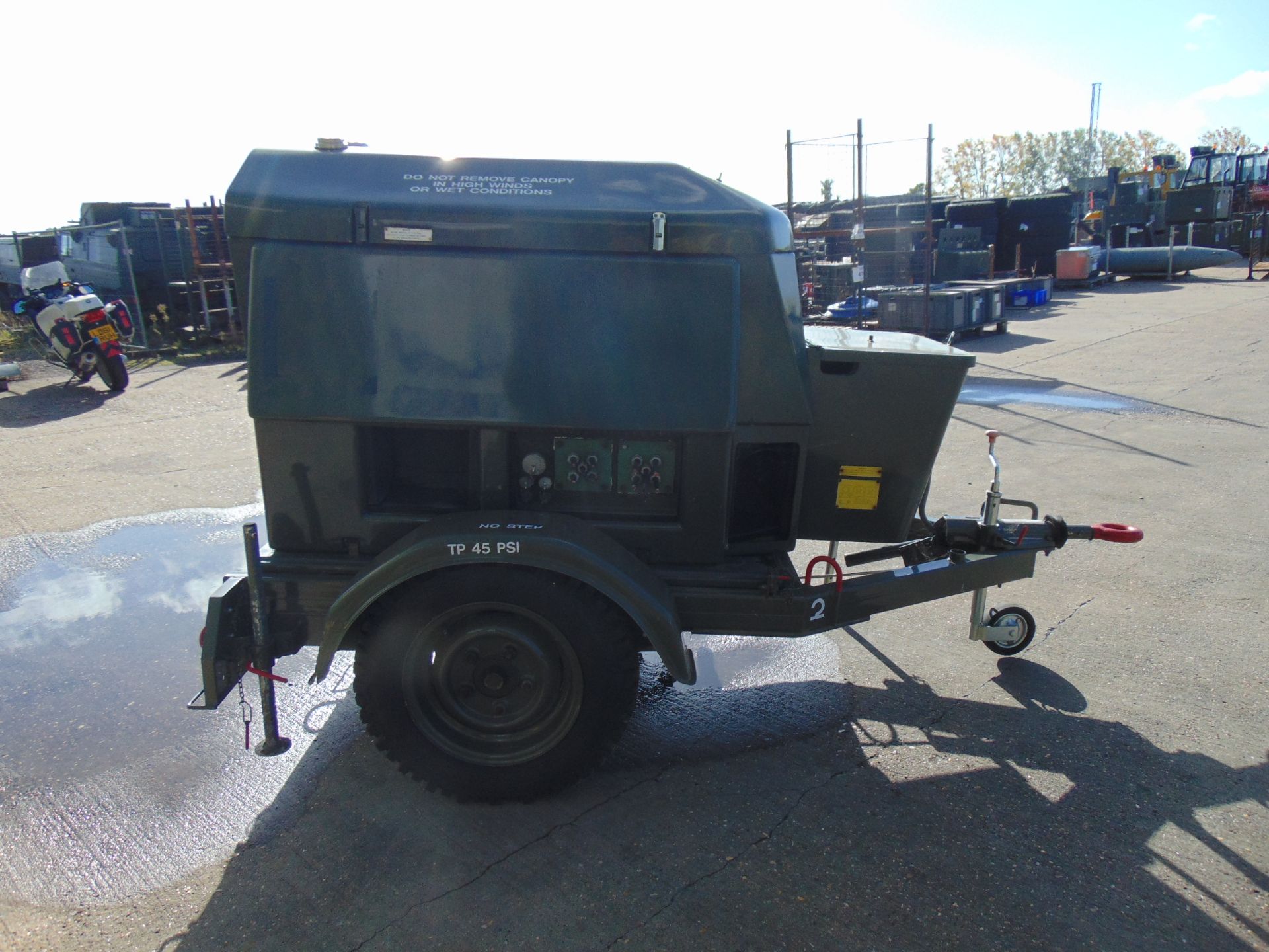 Ex Uk Royal Air Force Trailer Mounted 25 KVA Generator - Image 4 of 17