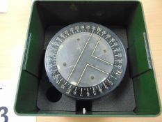 VERY NICE SIRS NAVIGATION CANOE COMPASS USED BY SAS, SBS, IN ORIGINAL TRANSIT CASE