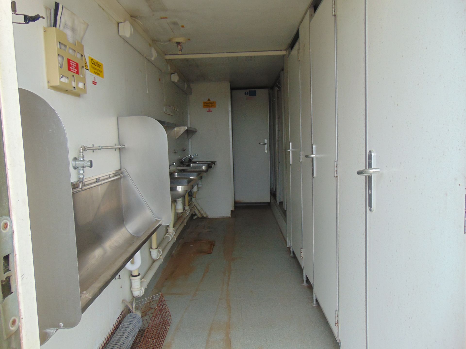 Demountable Front Line Ablution Unit in 20ft Container with hook loader, Twist Locks Etc - Image 3 of 28