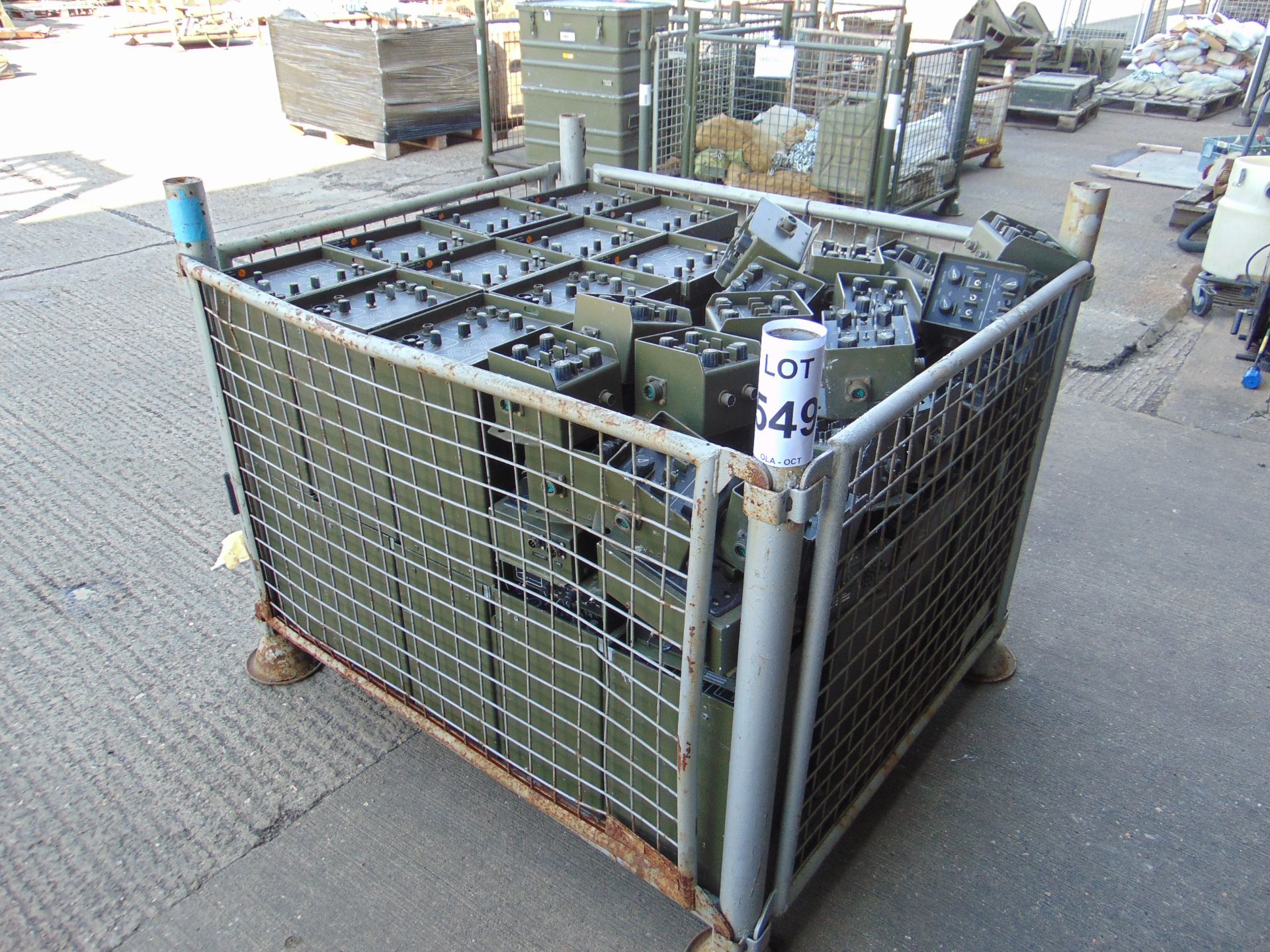 1X STILLAGE 40+ RT321 SIMULATED RADIOS CONTROL BOXES ETC