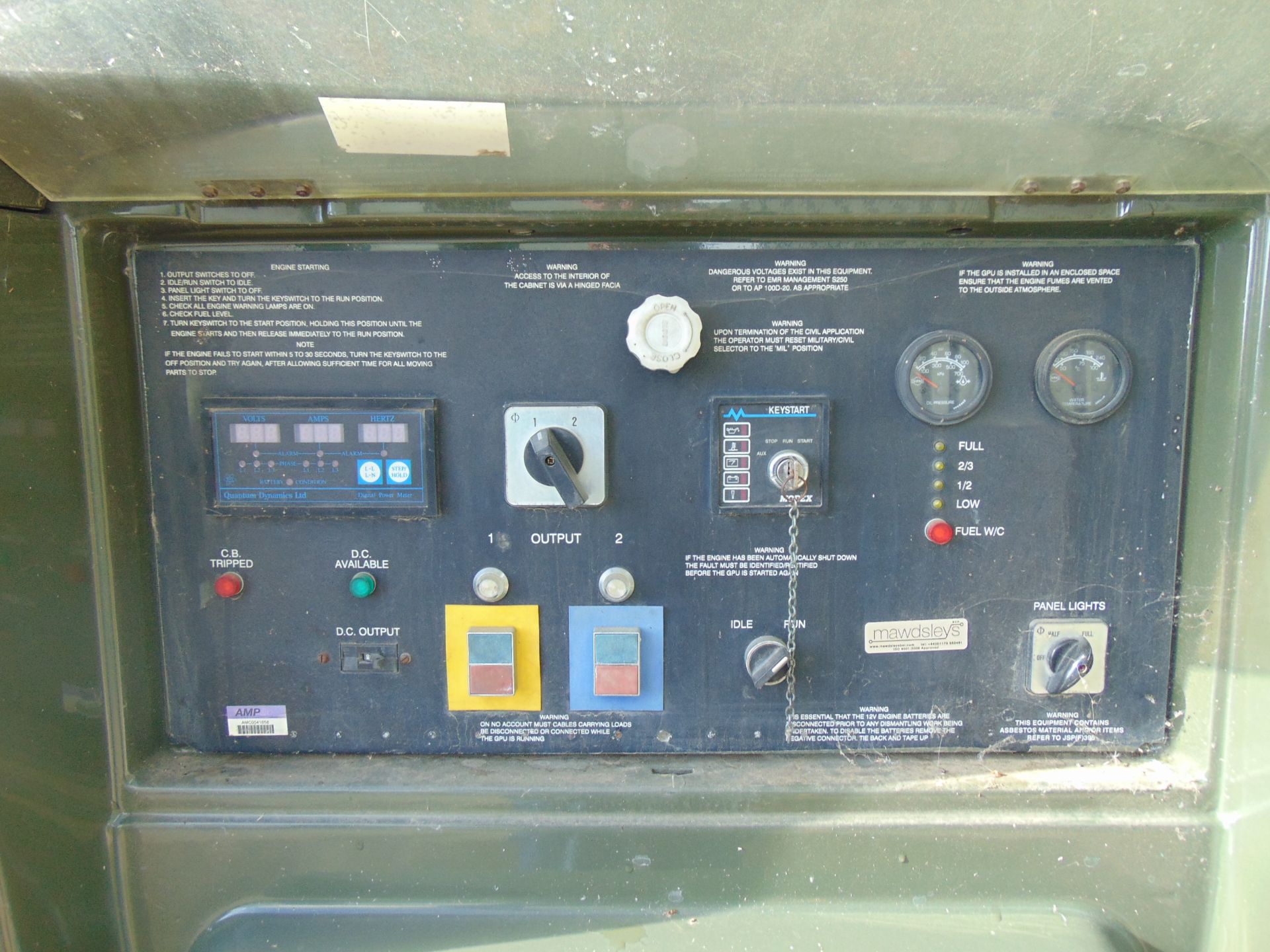 Ex Uk Royal Air Force Trailer Mounted 25 KVA Generator - Image 9 of 17