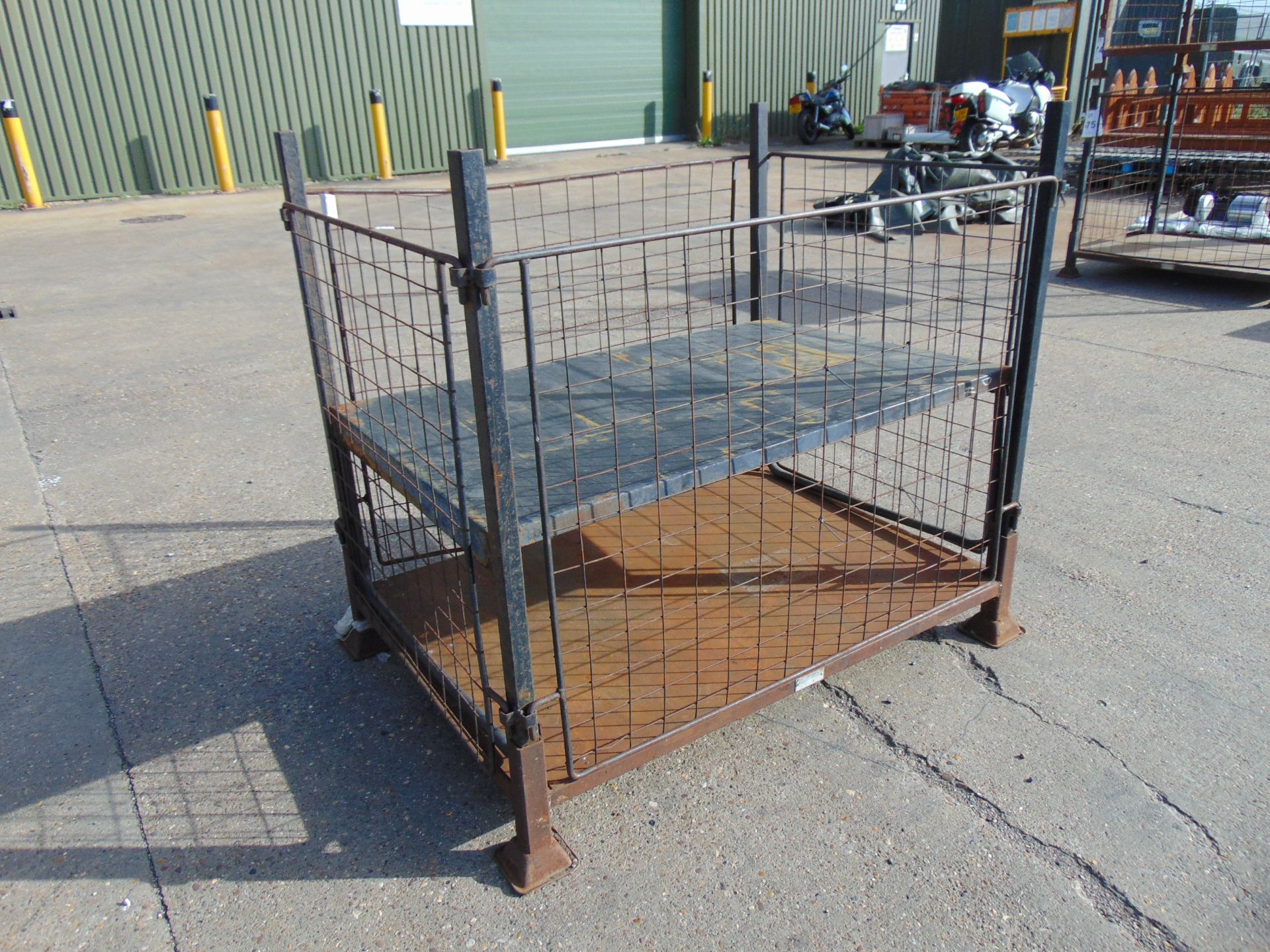 Steel Stacking Stillage with removeable sides and corner posts