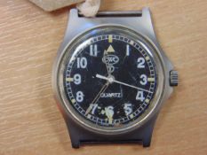CWC BRITISH ARMY W10 SERVICE WATCH WATER RESISTANT TO 5 ATM'S DATE 2005