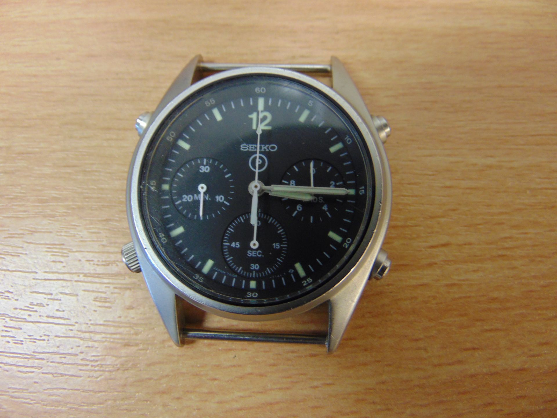 Very Nice, Seiko Gen 1. Pilots Chrono RAF Harrier Force Issue Nato Marks Date 1990, 1 st Gulf war