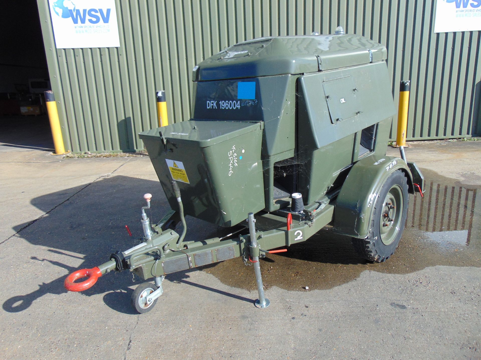 Ex Uk Royal Air Force Trailer Mounted 25 KVA Generator