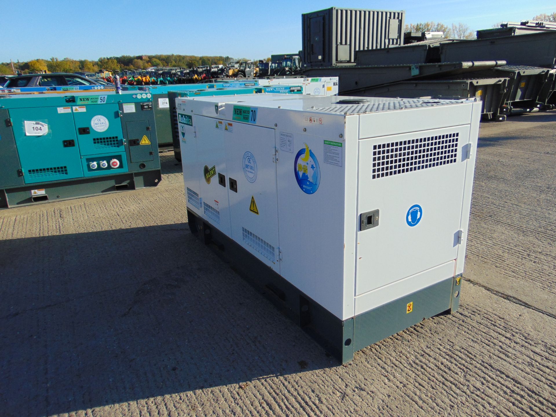 2022 New Unissued 70 KVA Diesel Generator - 3 Phase 50 HZ Sound Proofed 400V and 240 Volt Power - Image 2 of 9