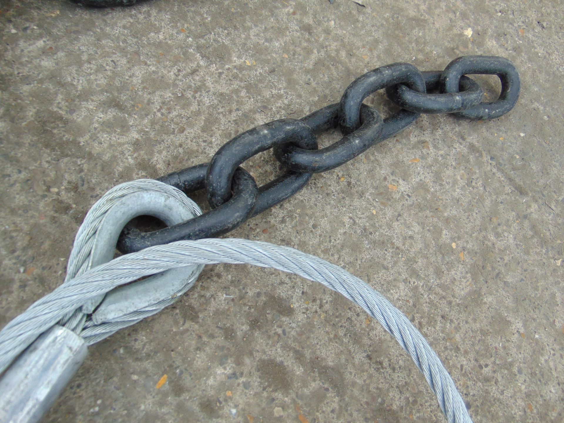 2x Unissued Gunnebo 16mm 13.2 Ton Wire Rope and Chain assys - Image 3 of 5