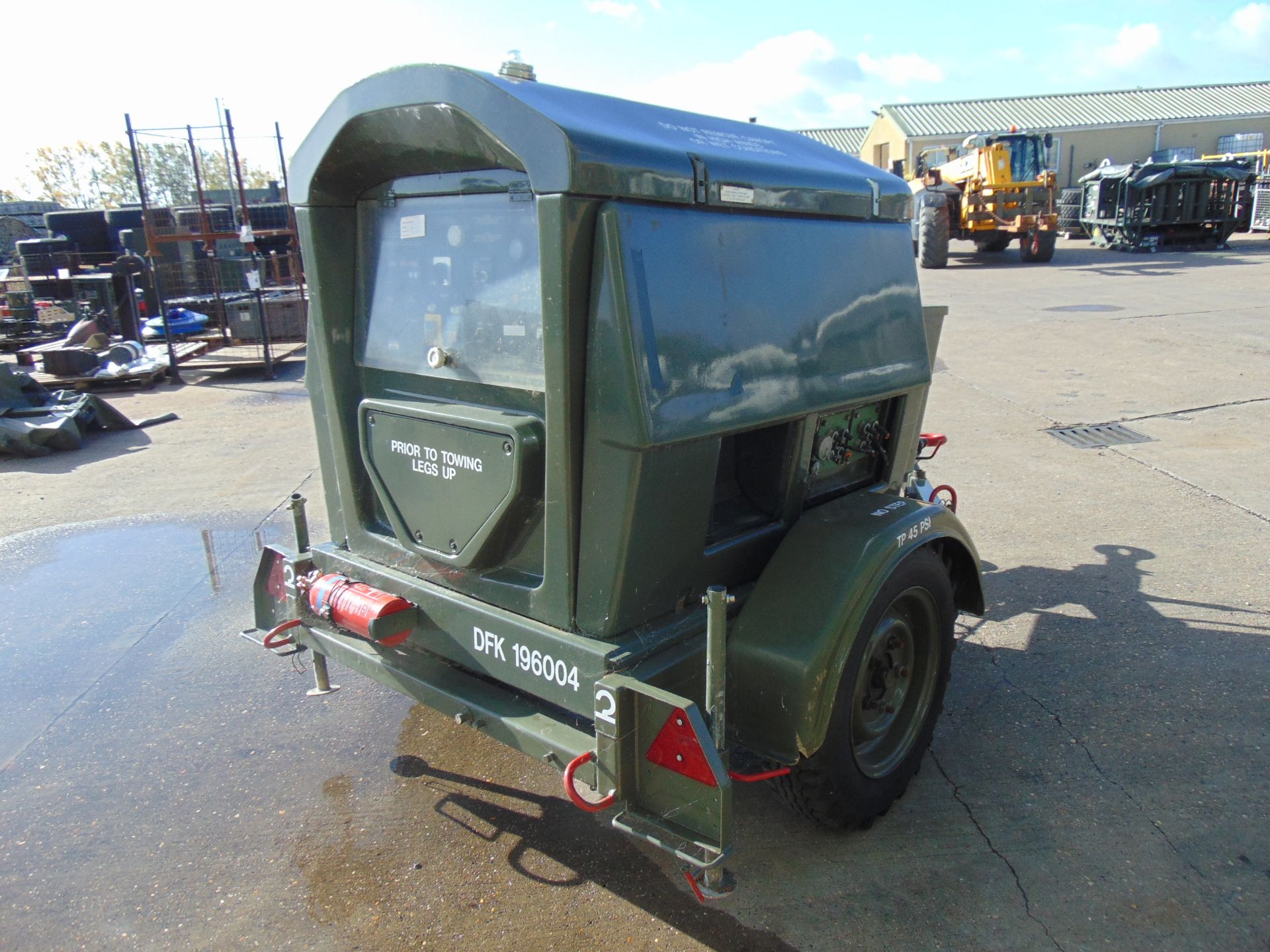 Ex Uk Royal Air Force Trailer Mounted 25 KVA Generator - Image 6 of 17