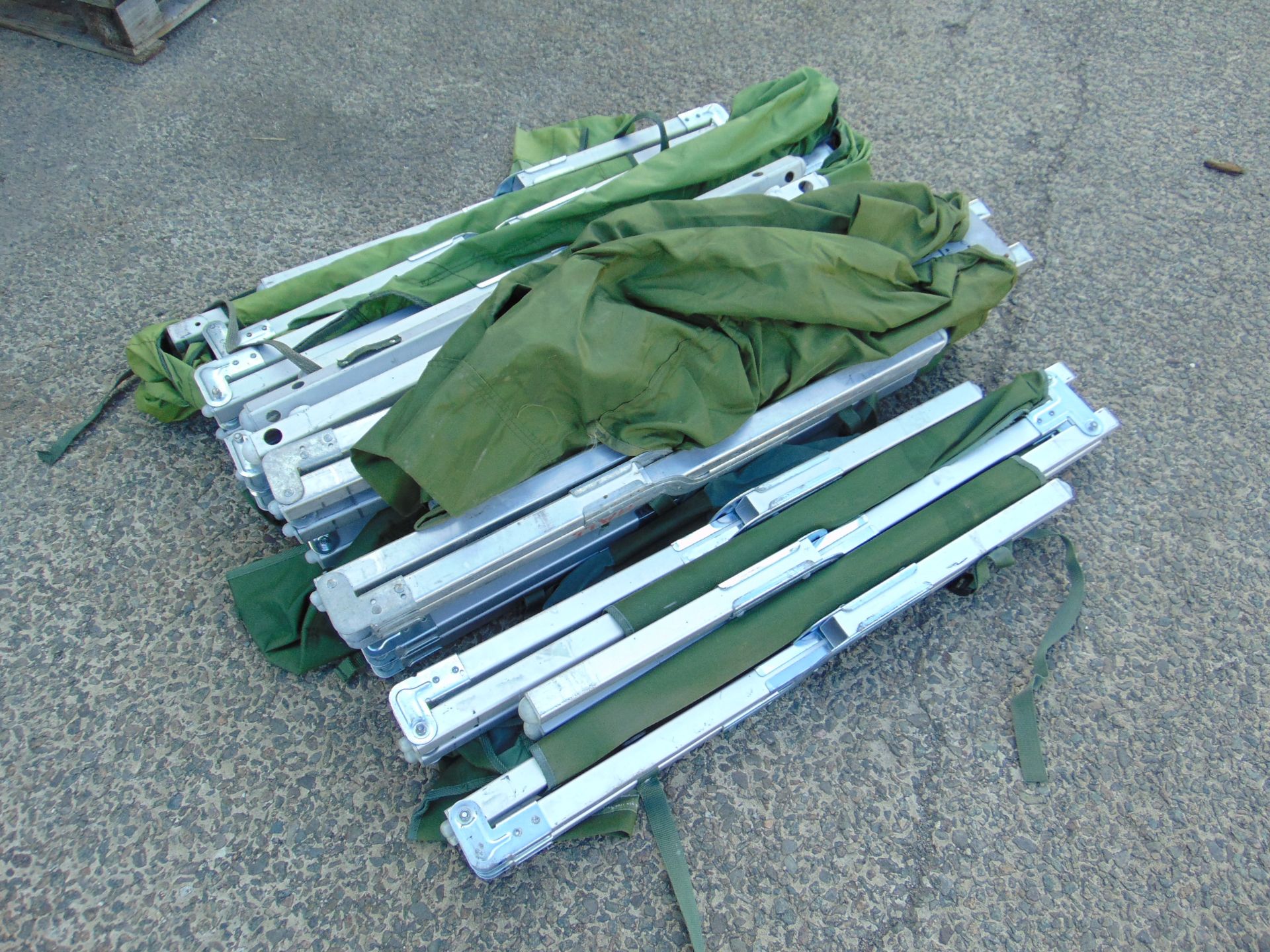 6 x Light Weight British Army Folding Camp Beds as shown - Image 3 of 3