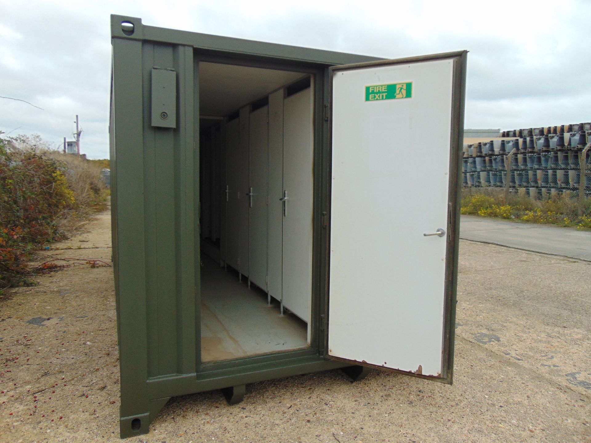 Demountable Front Line Ablution Unit in 20ft Container with hook loader, Twist Locks Etc - Image 2 of 28