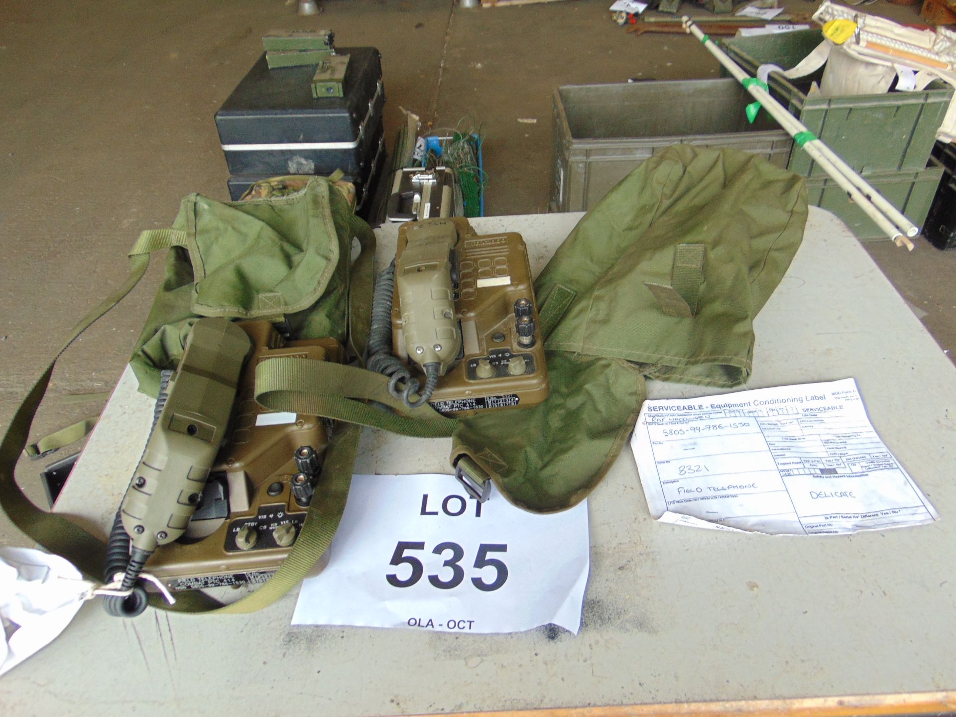 2 x Field Telephone Combat PTC 414 in bags - Image 3 of 3