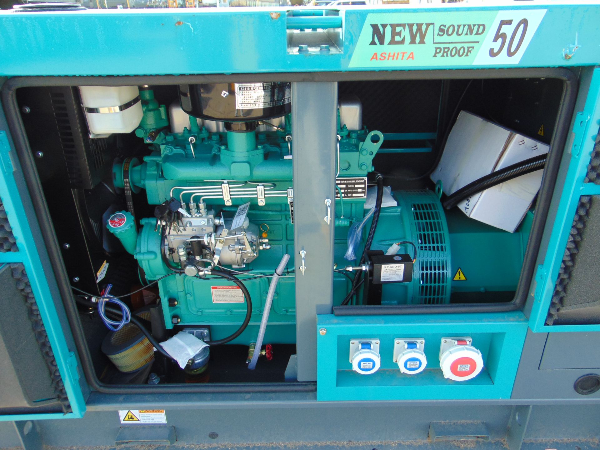 2022 UNISSUED 50 KVA 3 Phase Silent Diesel Generator Set - Image 15 of 22