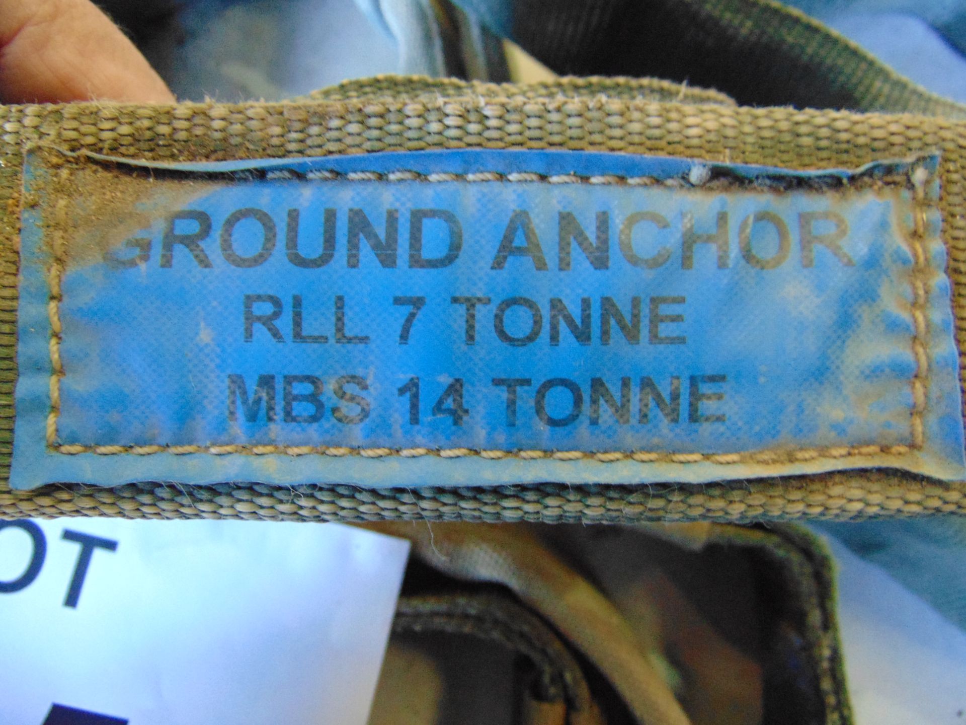 6X GROUND ANCHOR 7/14 TONNE WINCHING STRAPS - Image 2 of 4