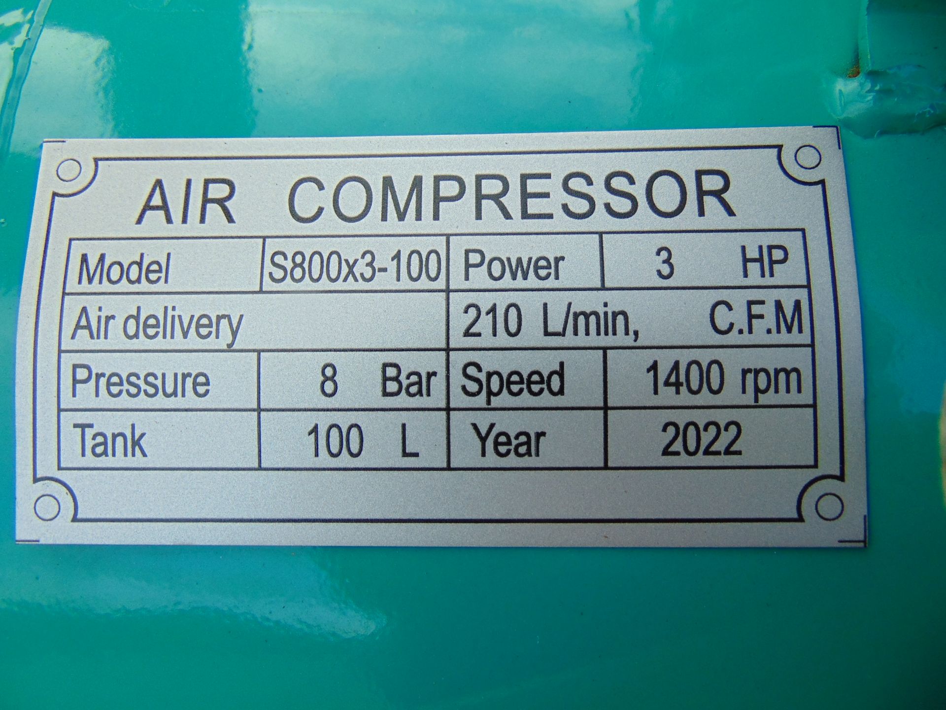 **NEW UNUSED** Schmelzer 100L Workshop Air Compressor - Image 10 of 10