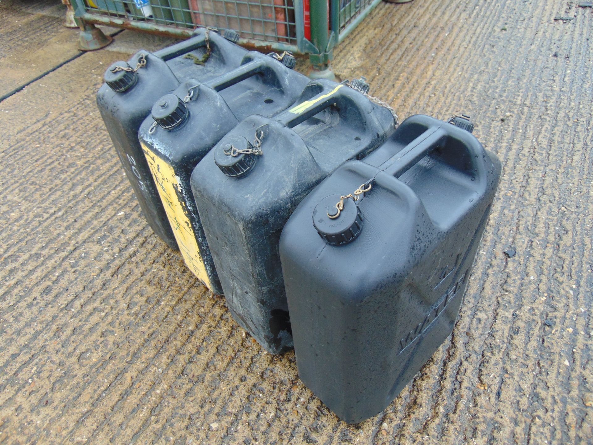 4 x Standard Nato 5 gall Water Jerry Cans as shown