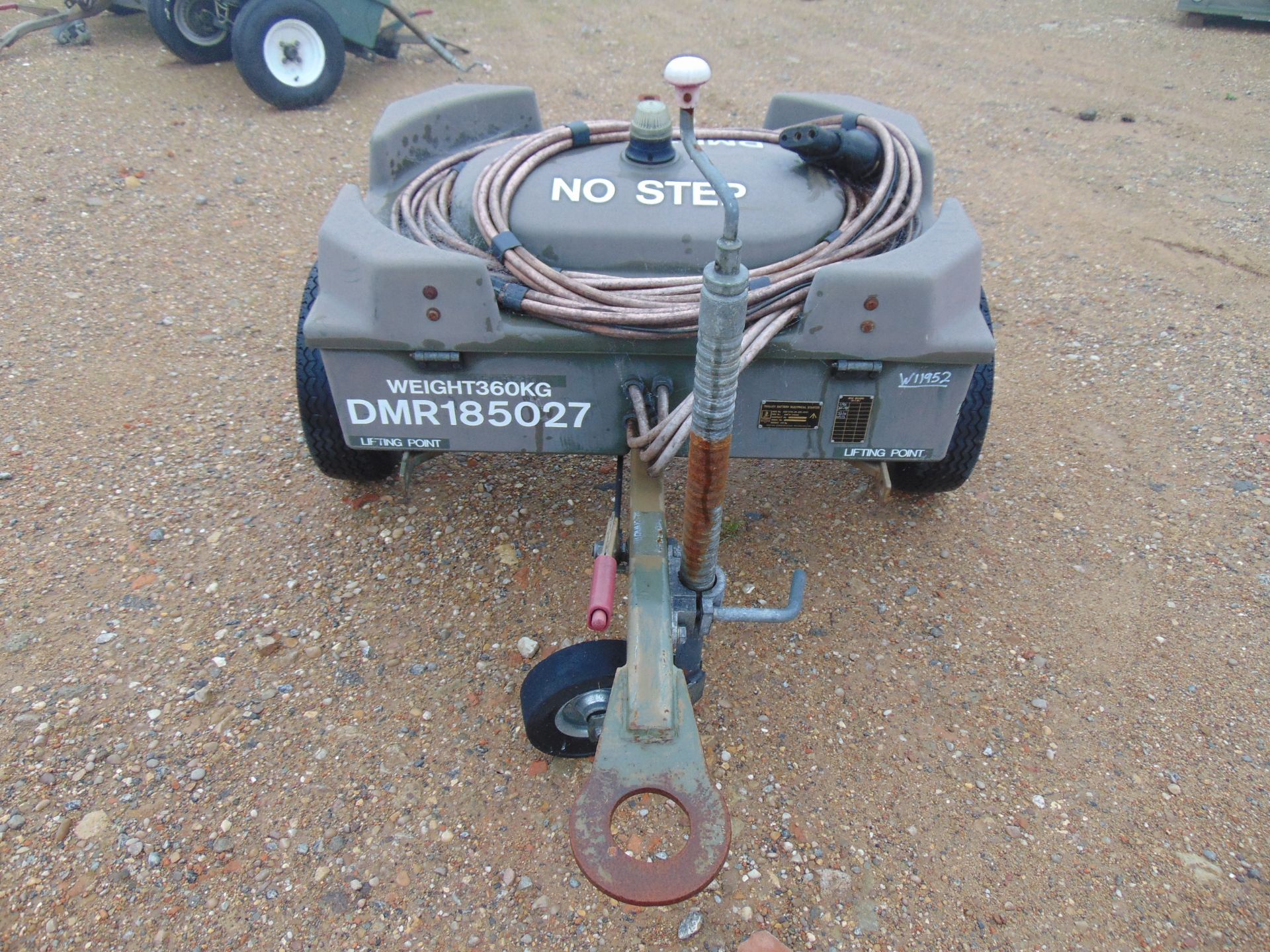 Aircraft Battery Electrical Starter Trolley c/w Batteries and Cables, From RAF - Image 2 of 8