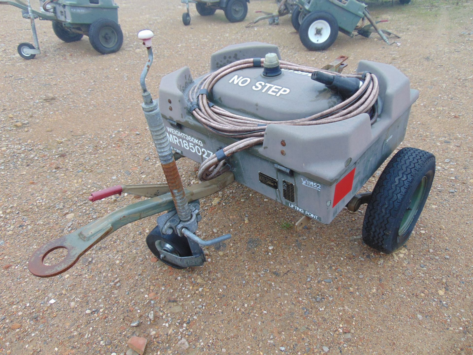 Aircraft Battery Electrical Starter Trolley c/w Batteries and Cables, From RAF - Image 3 of 8