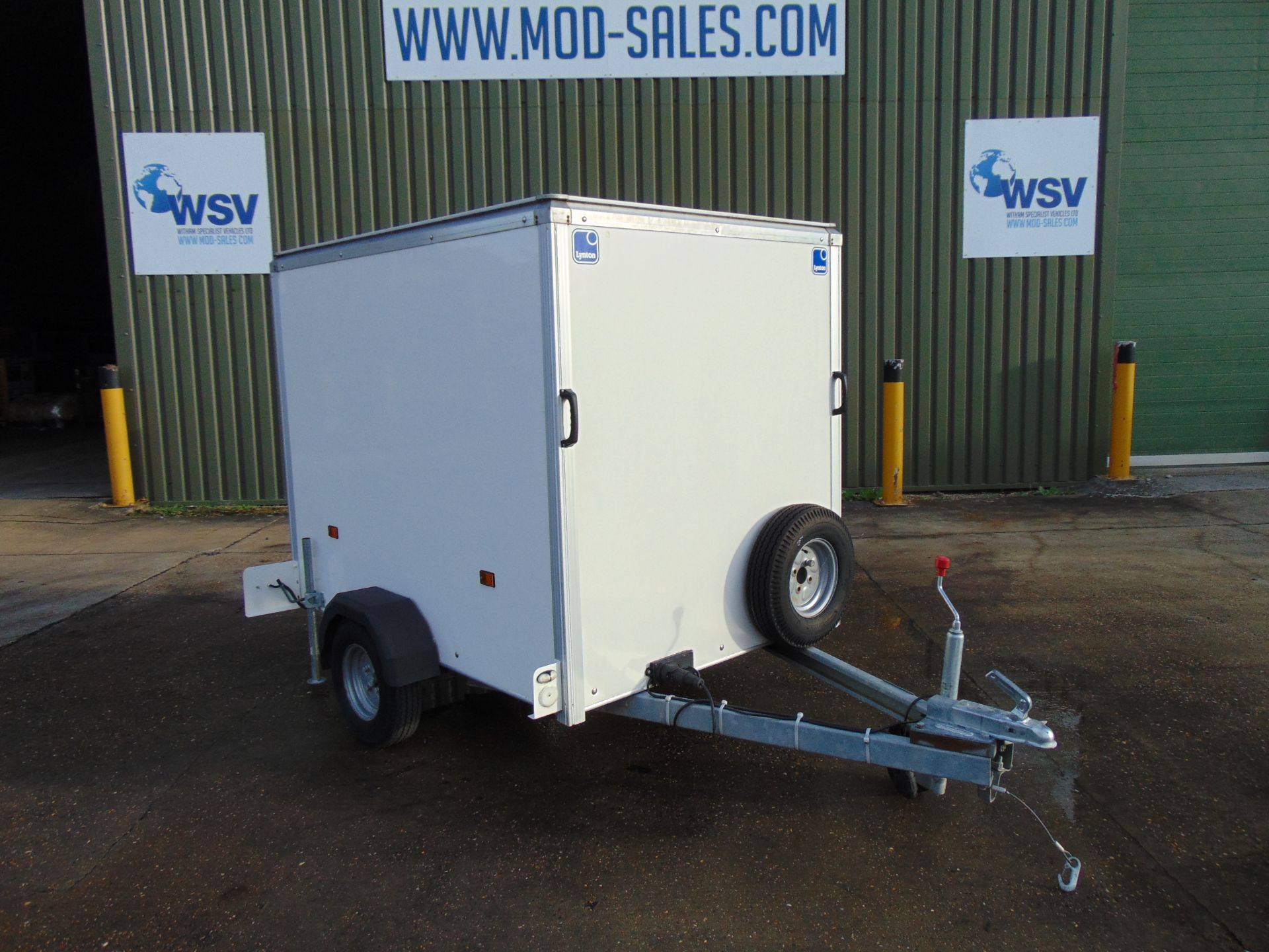 Lynton Single Axle Box Trailer C/W Rear Roller Shutter