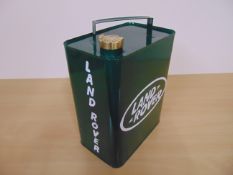 Unused Land Rover Fuel/Oil Can with brass screw cap