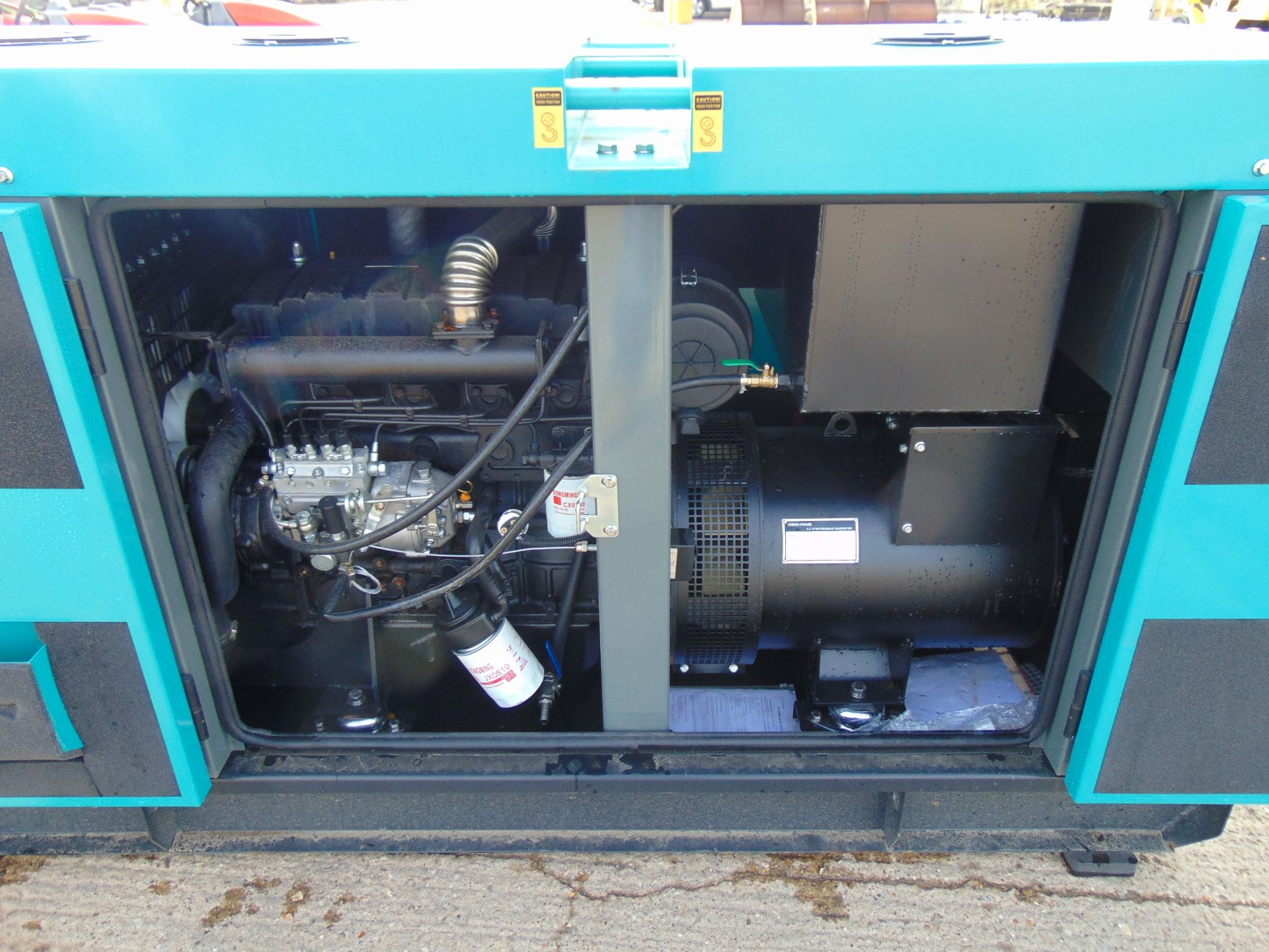 2022 UNISSUED 50 KVA 3 Phase Silent Diesel Generator Set - Image 9 of 16