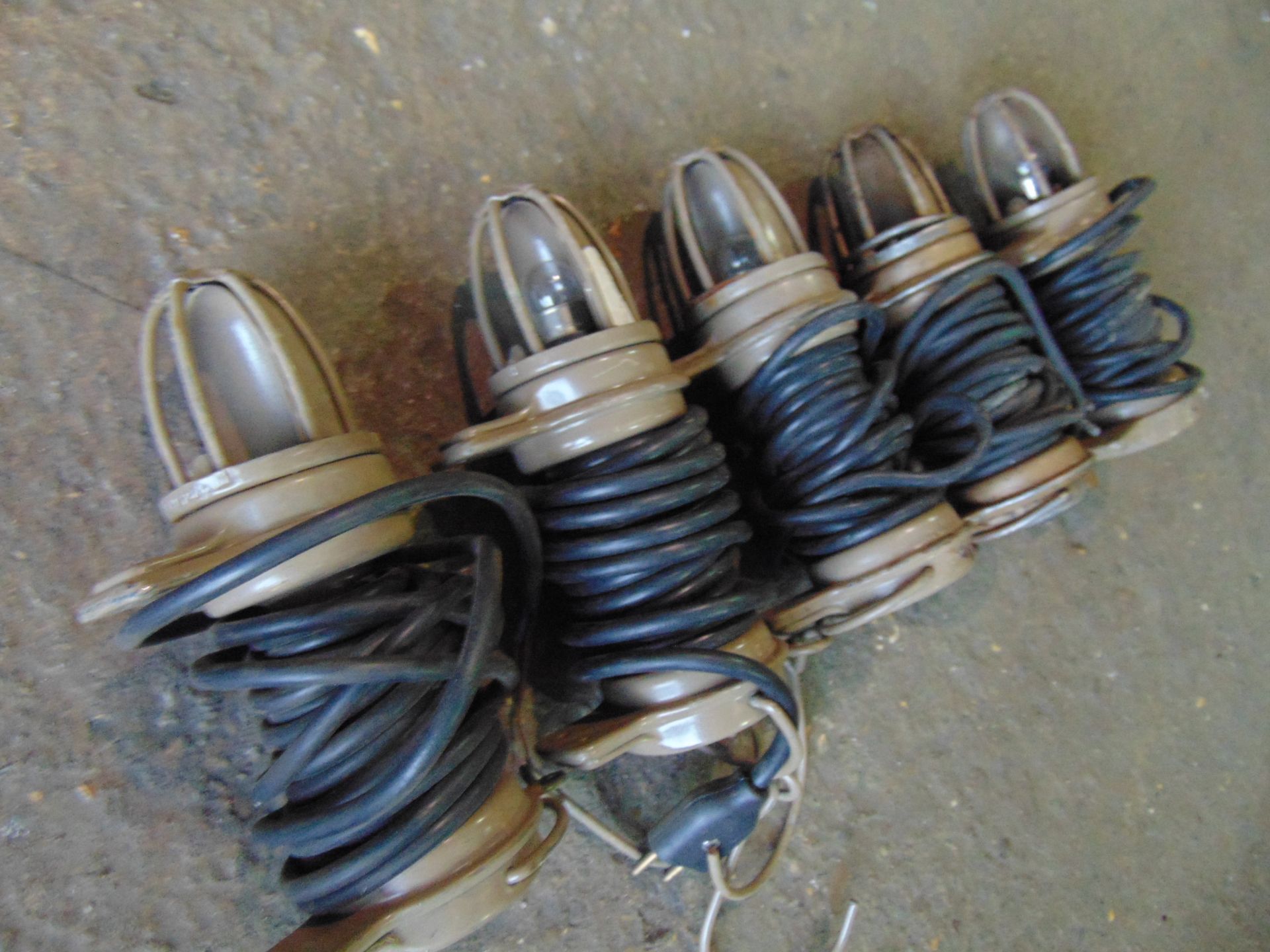 5 x Land Rover Lucas Inspection Lamp Light Series Defender Wolf Military Lightweight etc