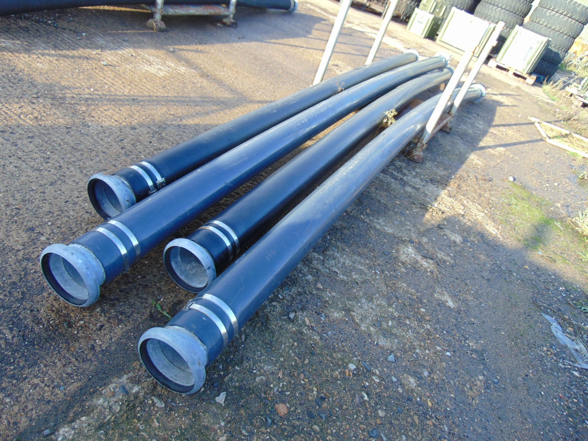 4 x Heavy Duty Delivery hose Approx, 6m long 6" diameter - Image 2 of 3