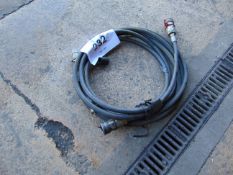 1 x Pair of Hydraulic Hoses c/w Quick fit Connections