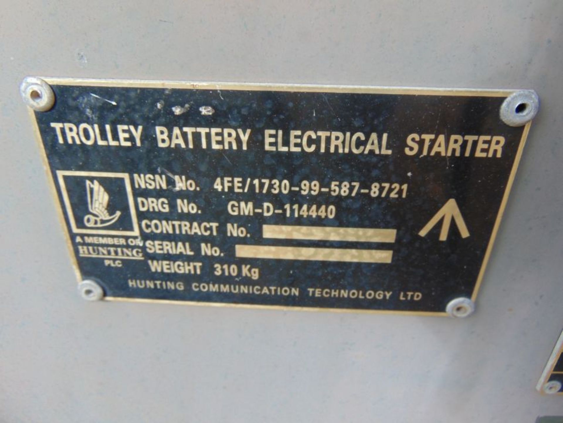 Aircraft Battery Electrical Starter Trolley c/w Batteries and Cables, From RAF - Image 7 of 7