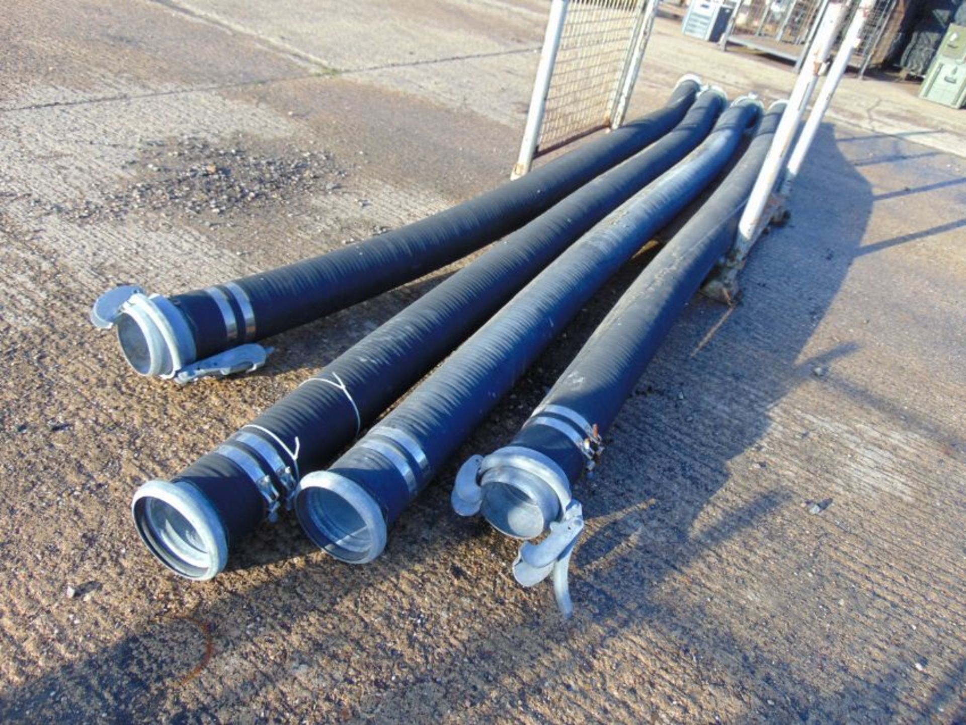 4 x Heavy Duty Delivery hose Approx, 6m long 6" diameter - Image 2 of 3