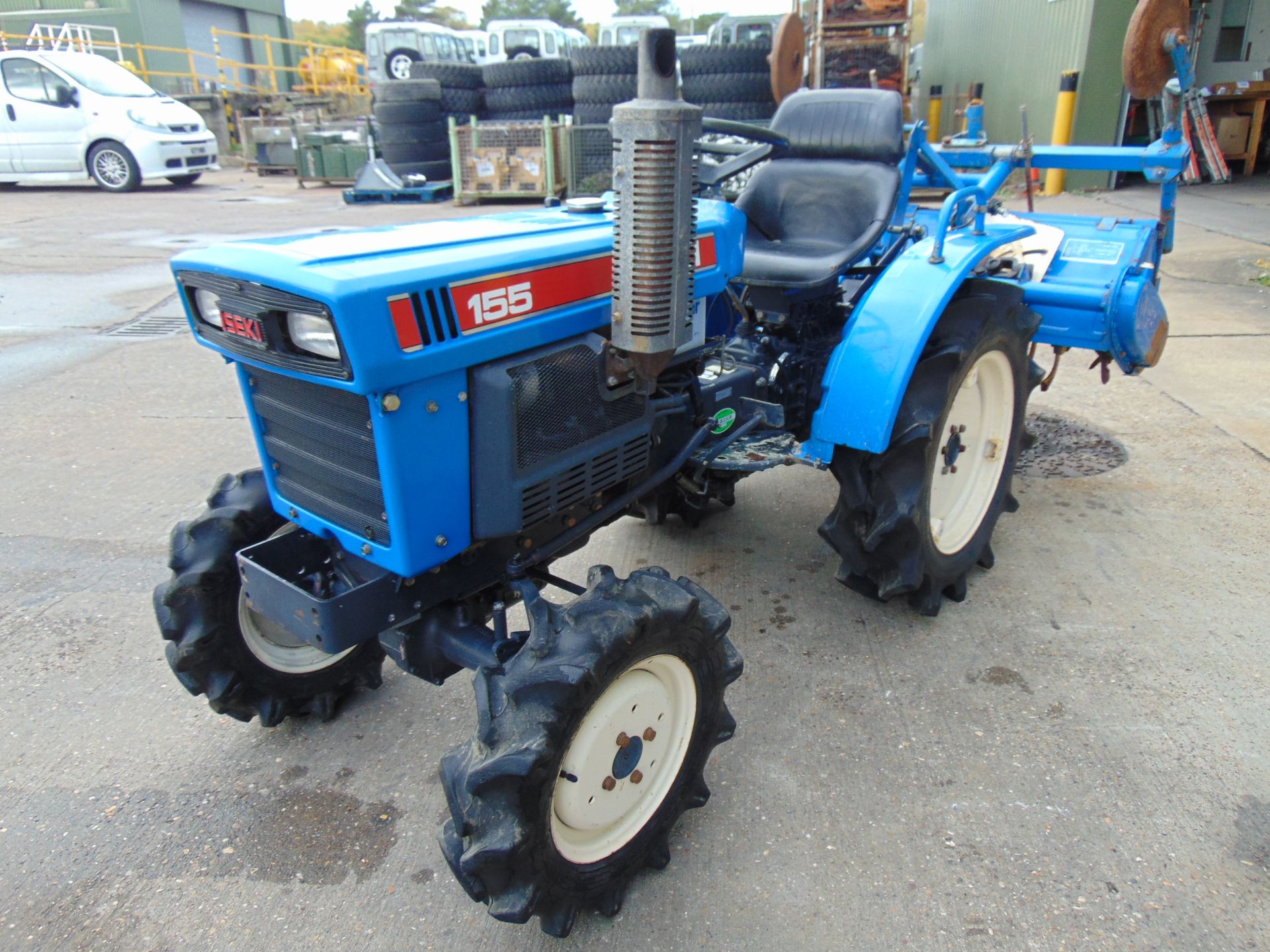 Iseki TX155 4x4 Diesel Compact Tractor c/w Rotovator ONLY 834 HOURS! - Image 4 of 20