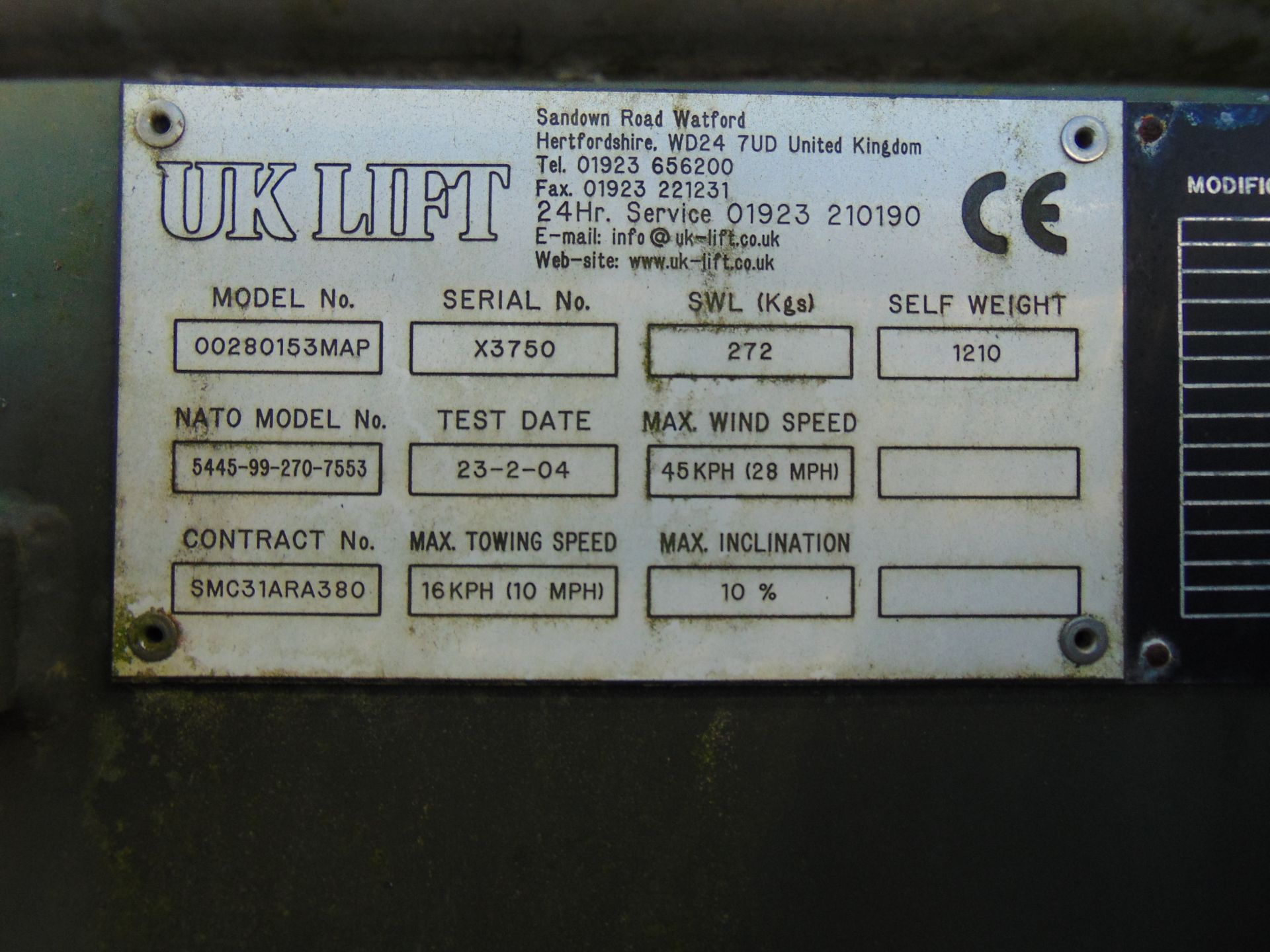 UK Lift Aircraft Hydraulic Access Platform from RAF as Shown - Bild 12 aus 12