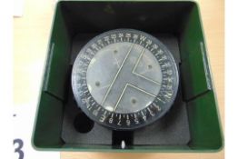 VERY NICE SIRS NAVIGATION CANOE COMPASS USED BY SAS, SBS, IN ORIGINAL TRANSIT CASE