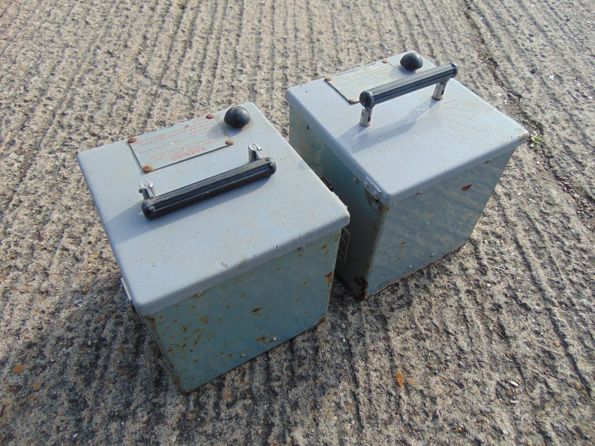 2 x No1 Mk2 Boiling Cooking Vessels C/W Cables etc - Image 3 of 8