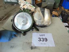 2 x Vehicle Search Lamps c/w Leads