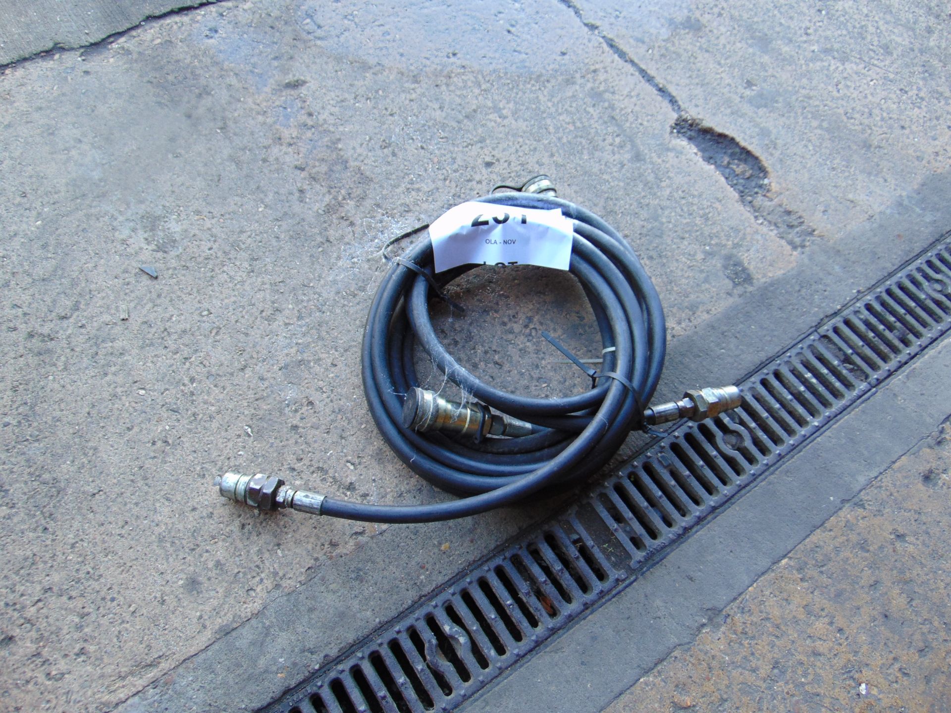 1 x Pair of Hydraulic Hoses c/w Quick fit Connections - Bild 6 aus 6