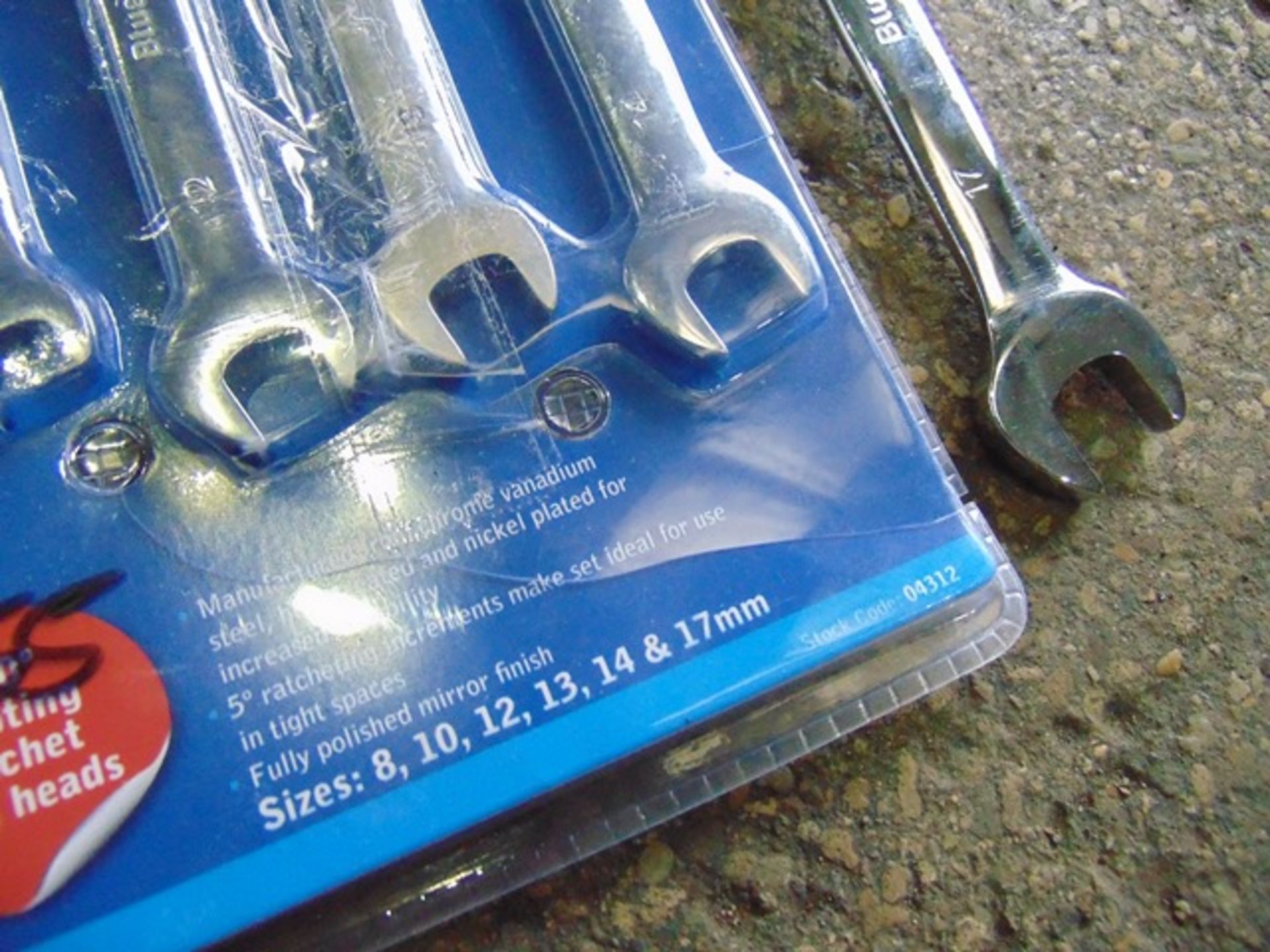 BlueSpot 6 Piece Flexible Ratchet Spanner Set (8-17mm) - Image 3 of 5