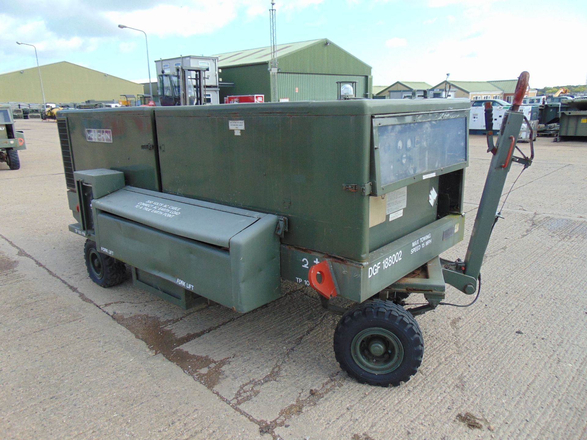 Houchin Twin Axle 60 KVA 48KW Aircraft Ground Power Unit c/w Cummins Engine - Image 4 of 19