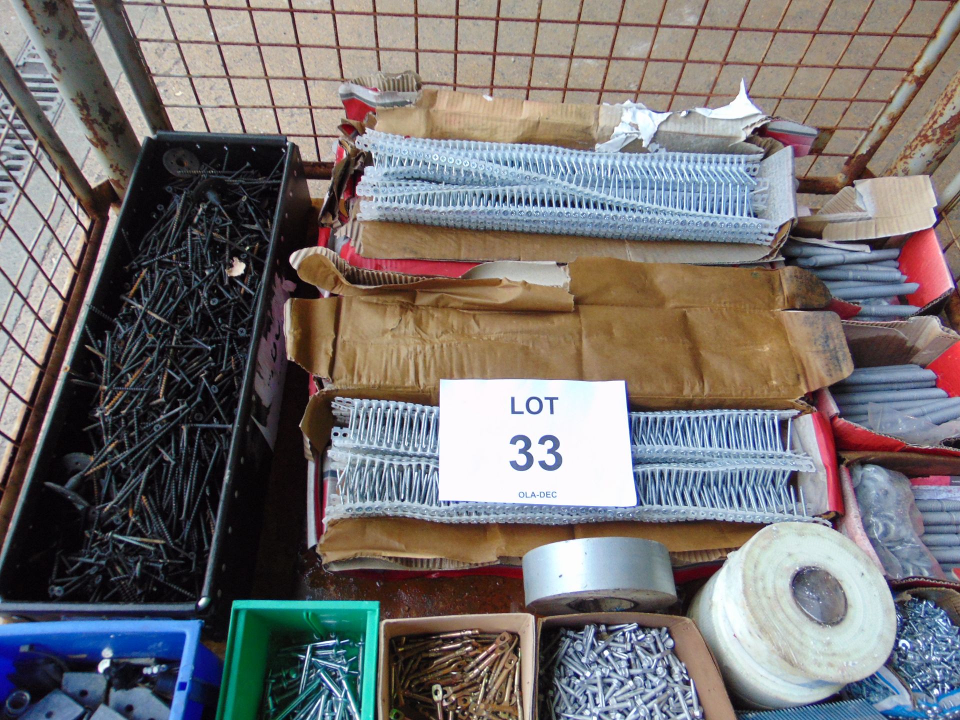 1 Stillage of Fixings inc nails, nuts bolts, tape, etc - Image 5 of 6