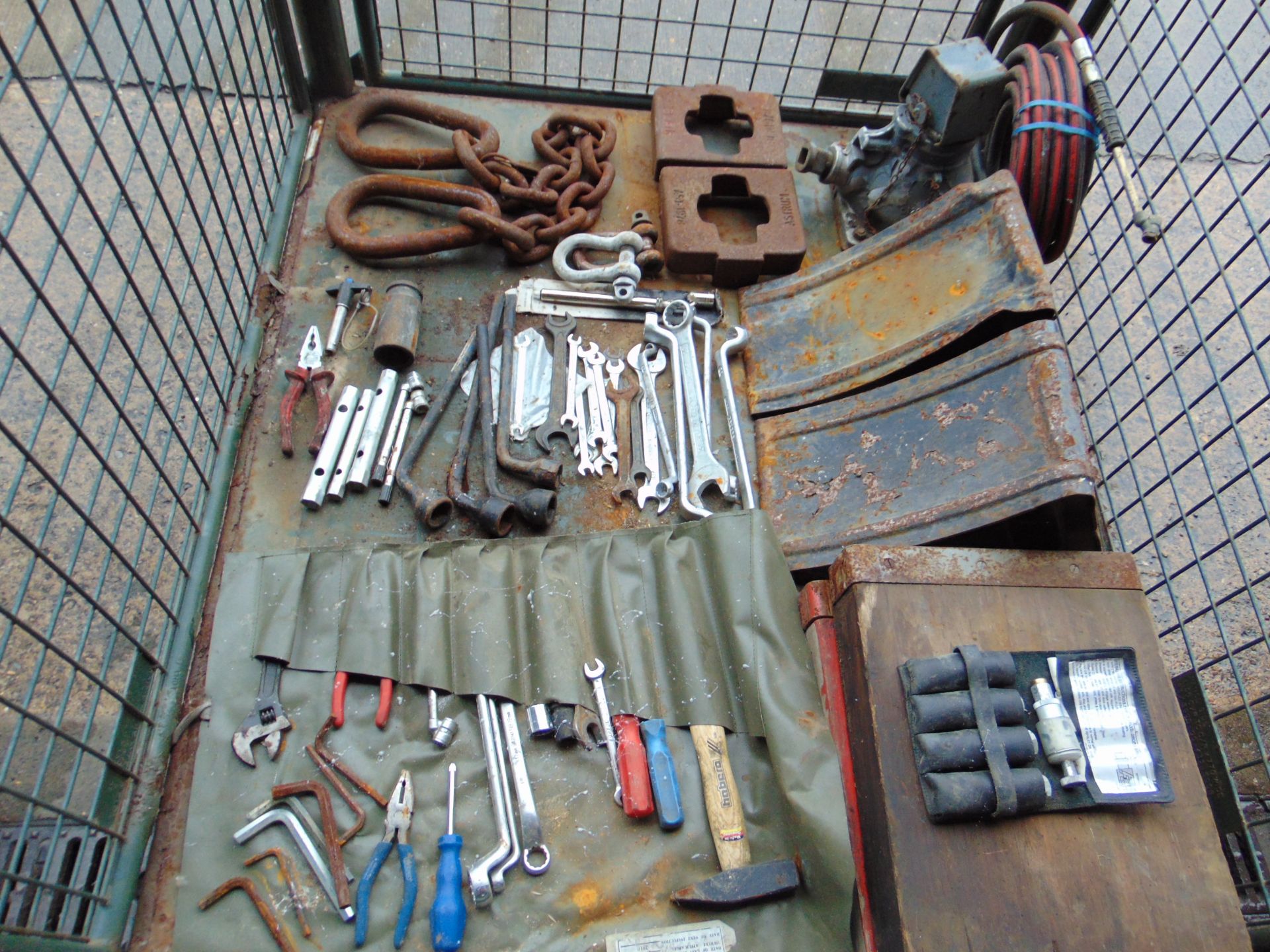 1 x Stillage of Tools, Spanners, etc - Image 2 of 4