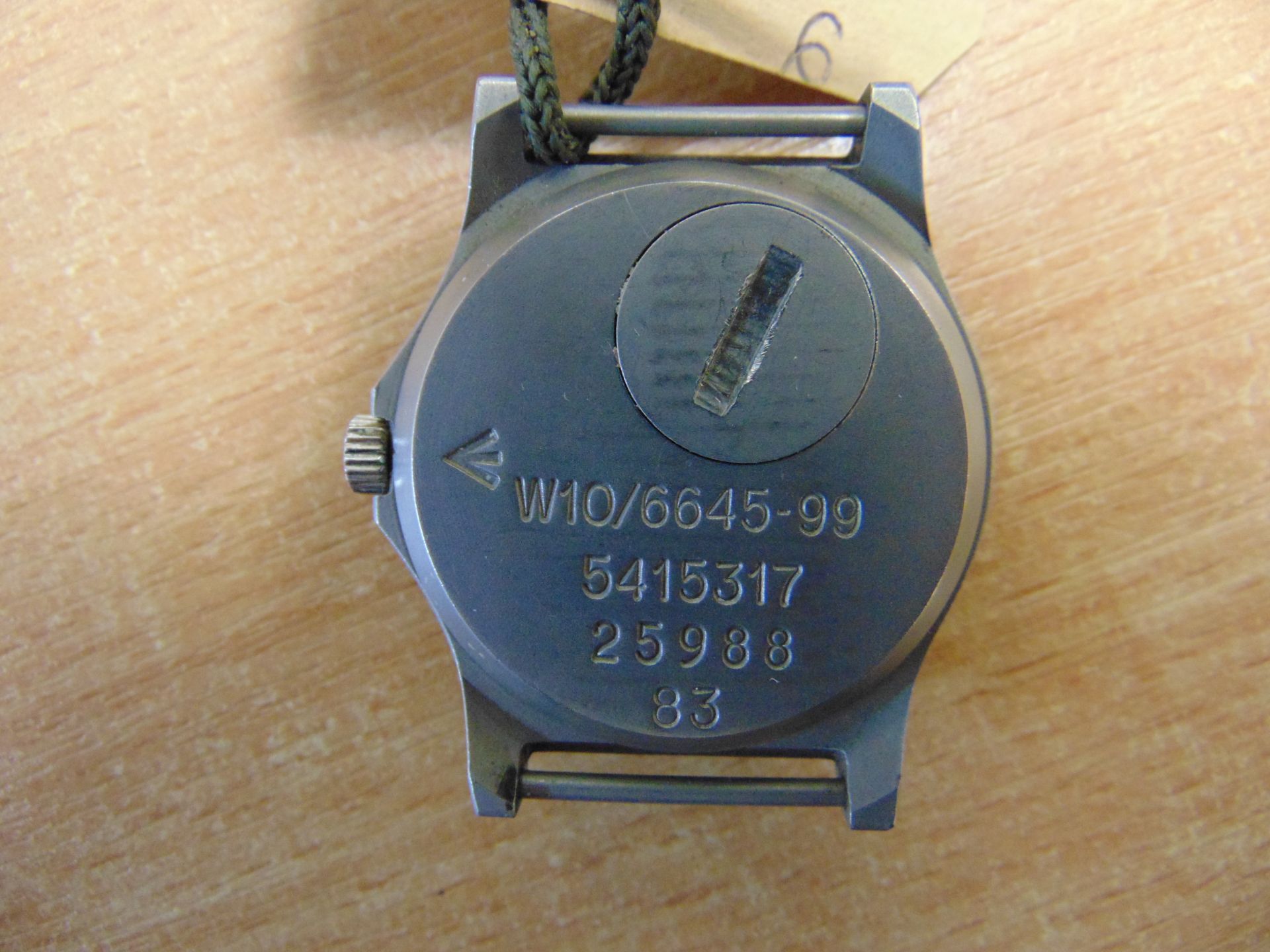 VERY NICE CWC W10 BRITISH ARMY SERVICE WATCH FAT BOY DATE 1983 NATO MARKS SN.25988 - Image 4 of 6