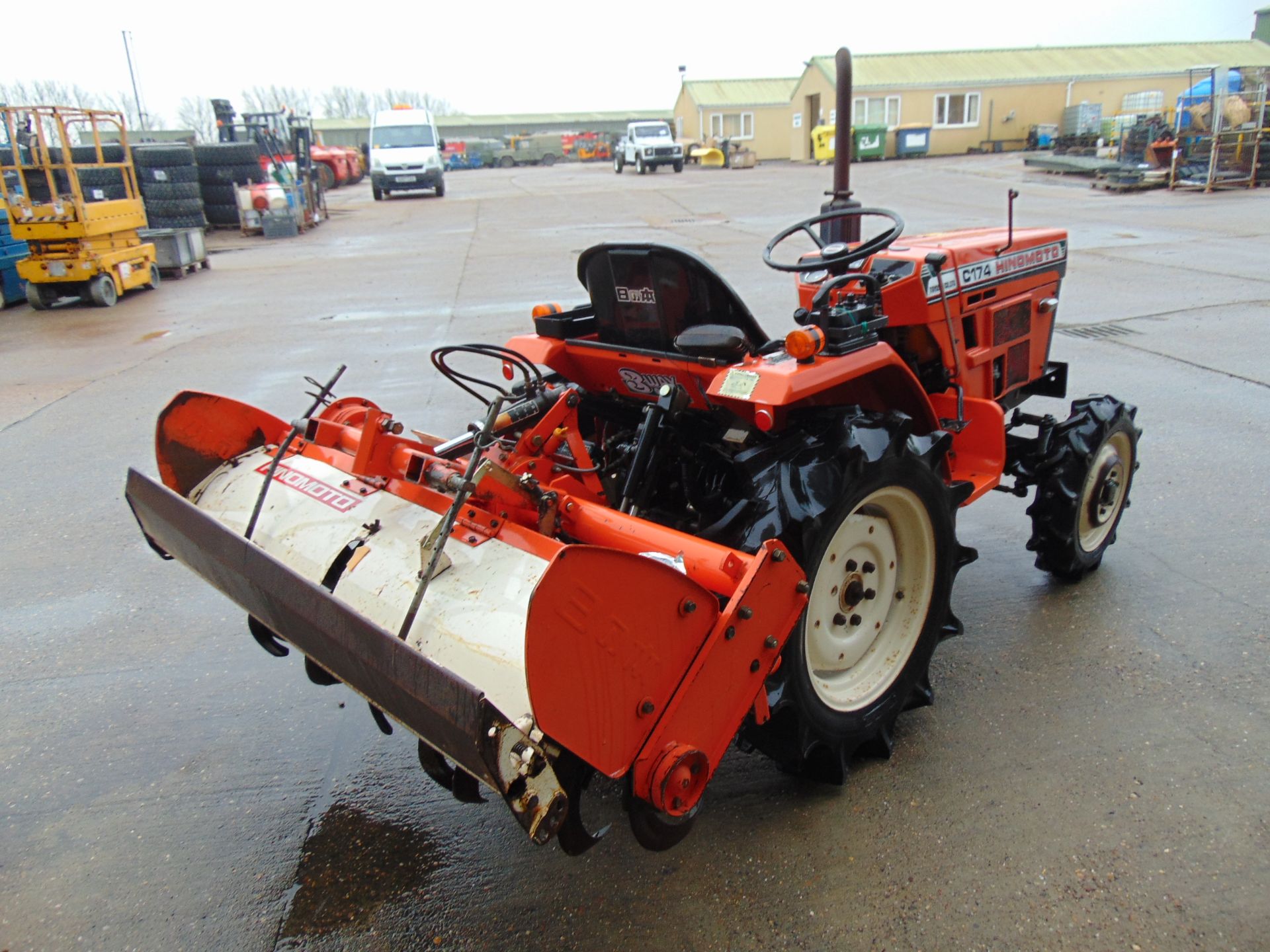 Hinomoto C174 4x4 Diesel Compact Tractor c/w Rotovator ONLY 492 HOURS! - Image 8 of 25