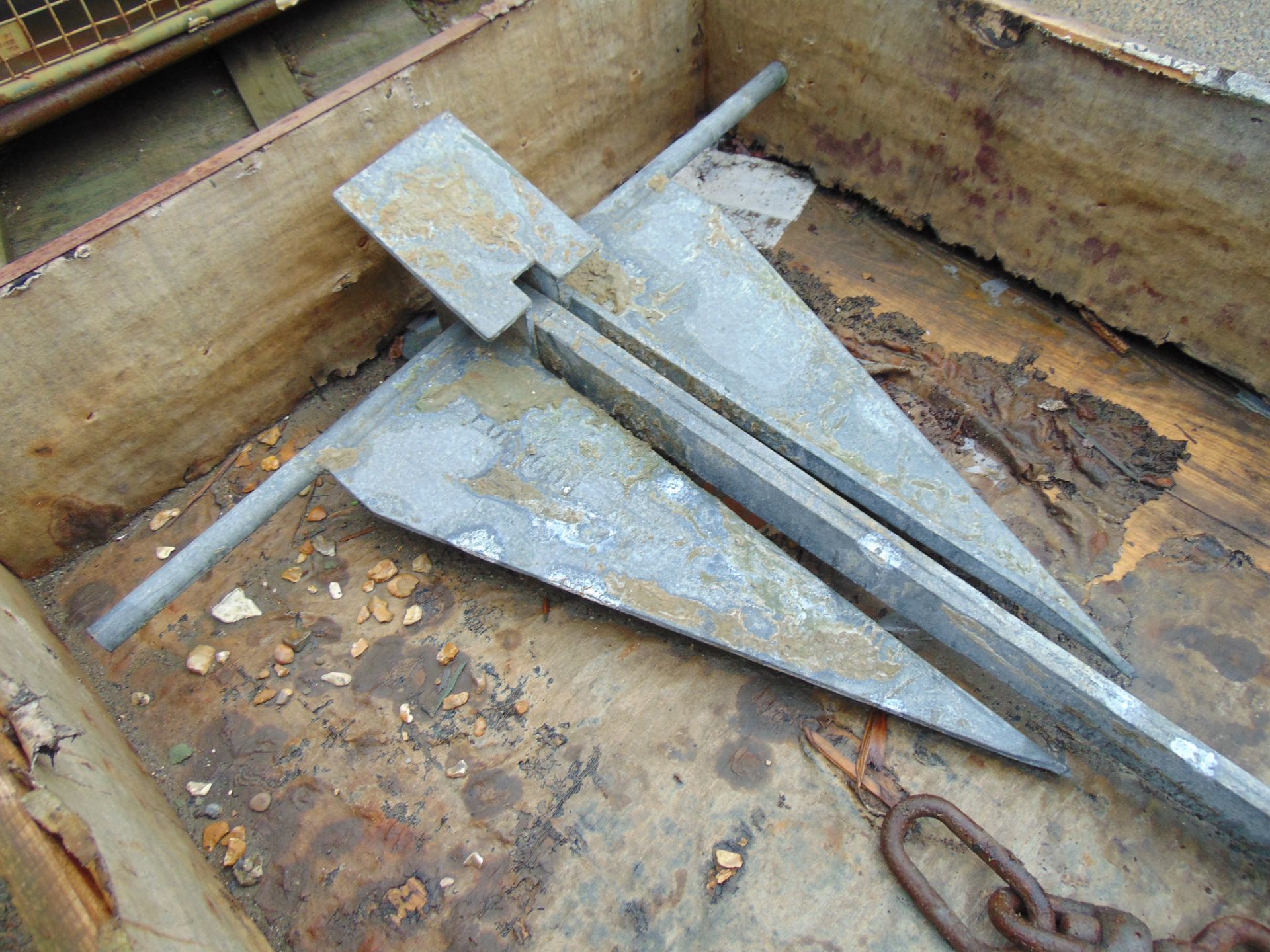 Ex Reserve Danforth 60KG 130LB Boat Anchor, Couplings etc direct from storage - Image 2 of 3