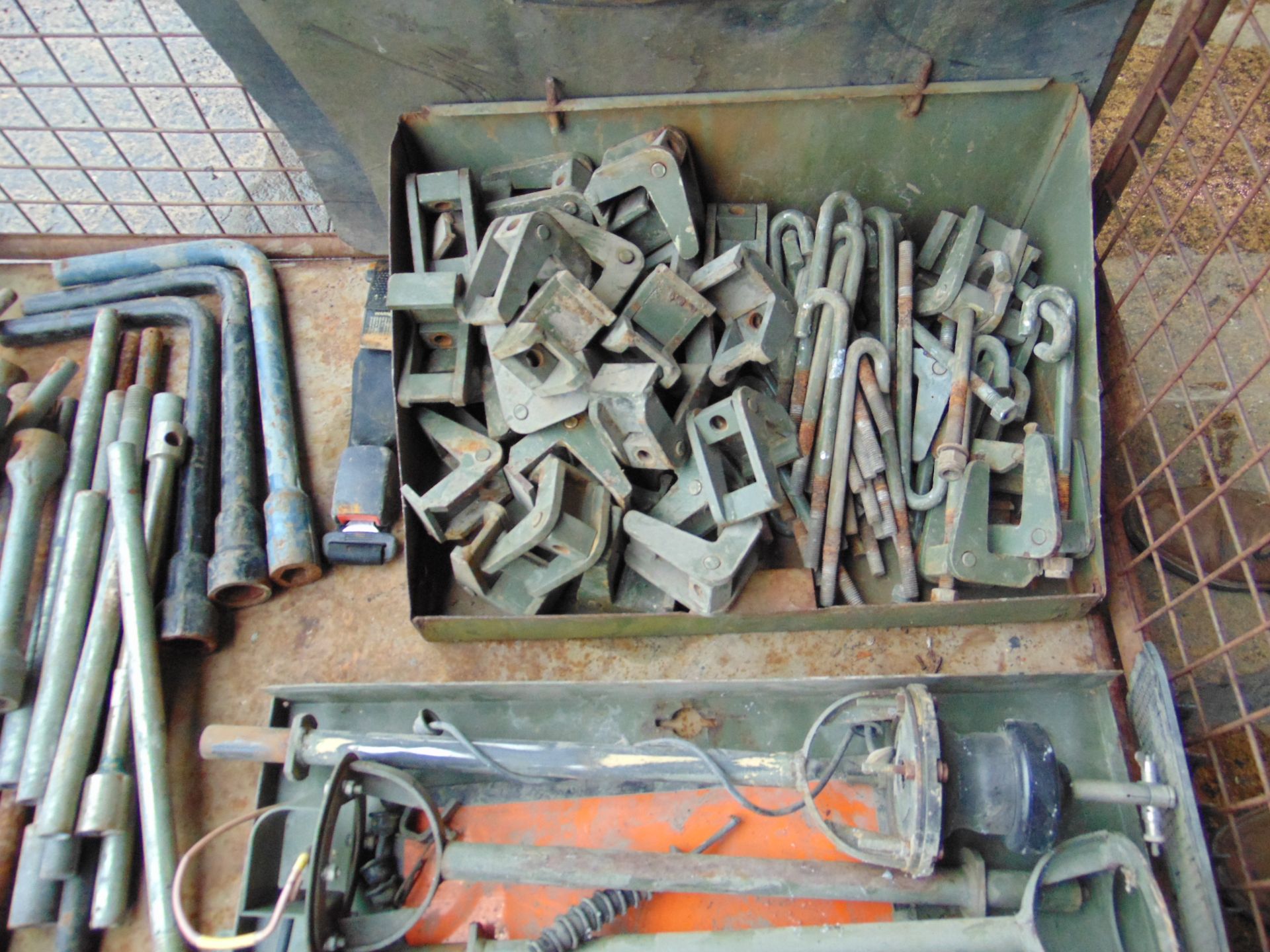 1 x Stillage of Tools, Vehicle Container Clamps, Antennas etc - Image 4 of 5