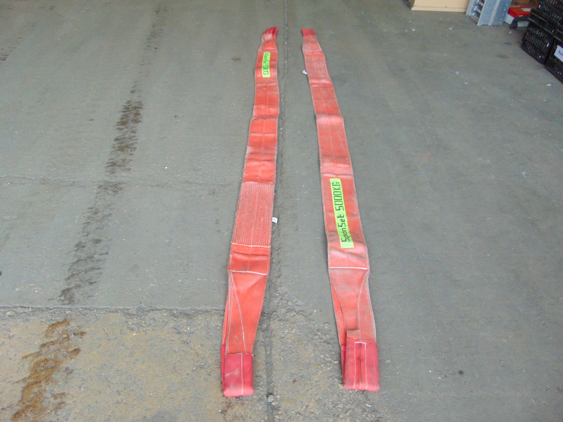 2 x Spanset 5000kgs 3MRecovry Lifting Strap - Image 4 of 4