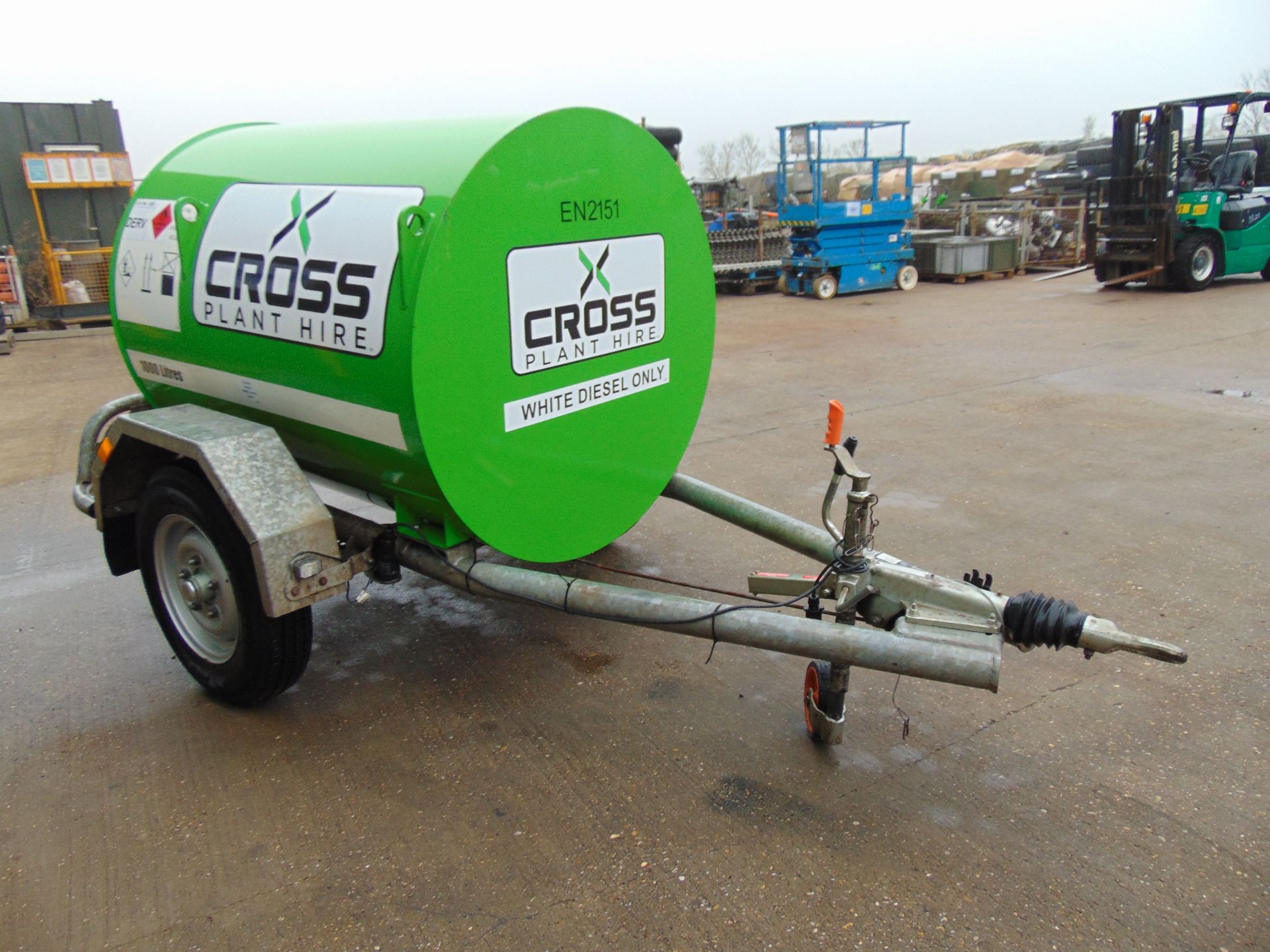 Cross Plant Single Axle 1000 Litre Towable Bunded Fuel Bowser - Bild 3 aus 19