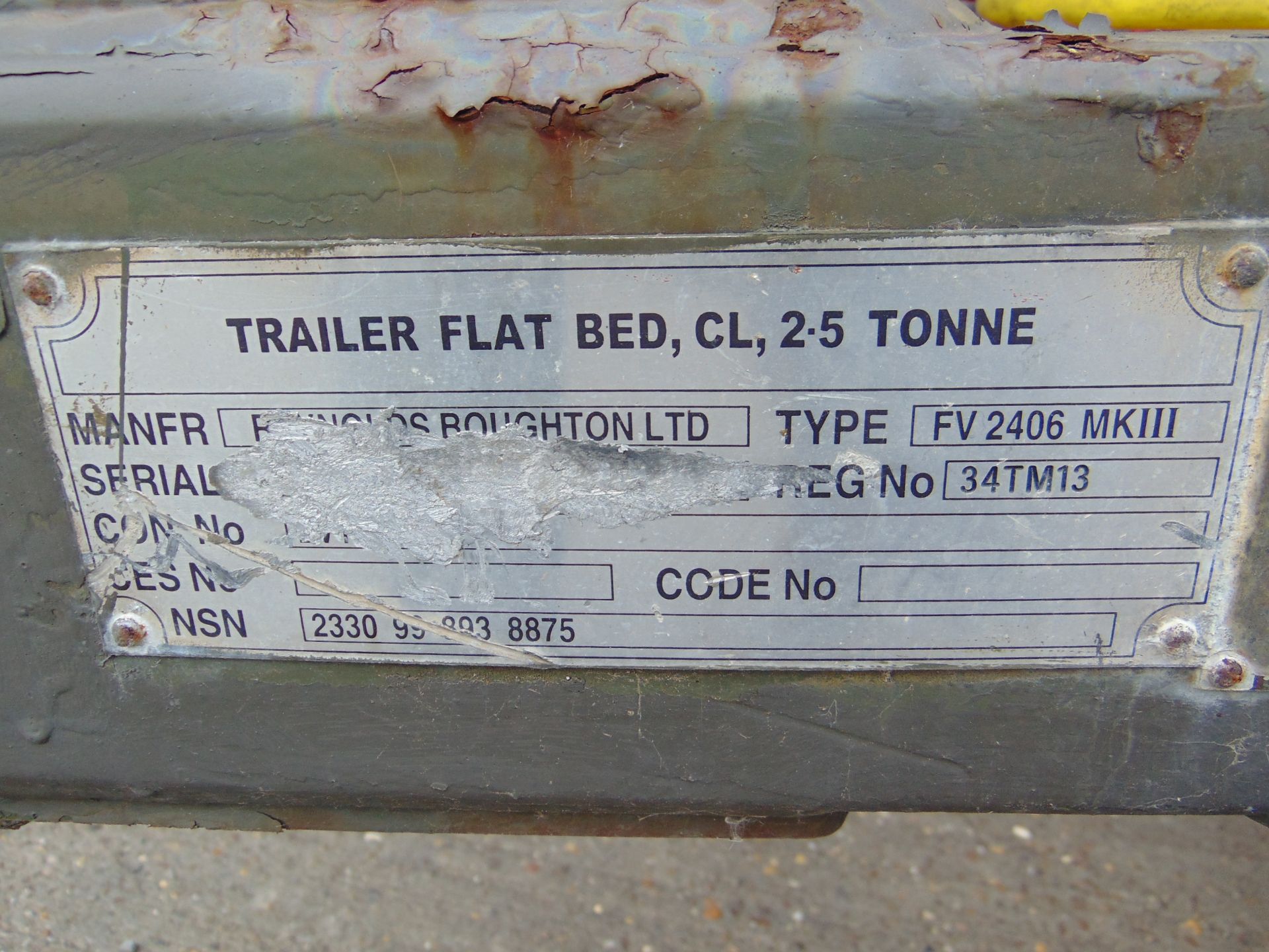 Reynolds Boughton Flat Bed 2.5t Cargo Trailer - Image 12 of 12