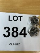 2X CWC 0552 ROYAL MARINES/ NAVY ISSUE SERVICE WATCHES NATO MARKS DATED 1990 ** GULF WAR**