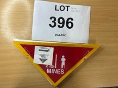 10 x unused British Army Minefield Marker Signs